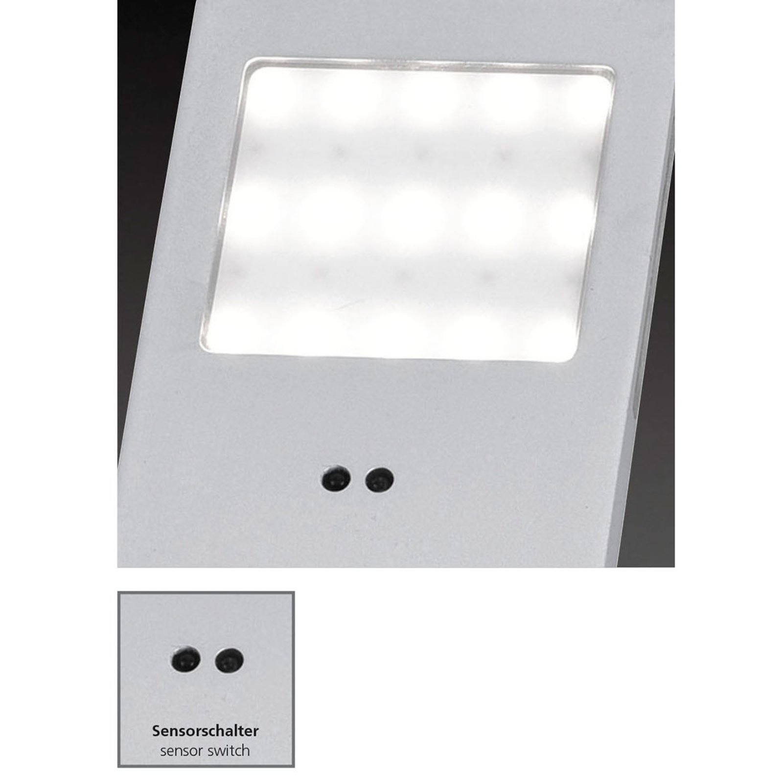 Sensor-Unterbaulampe Helena 19x6,6cm 3er-Set 3000K