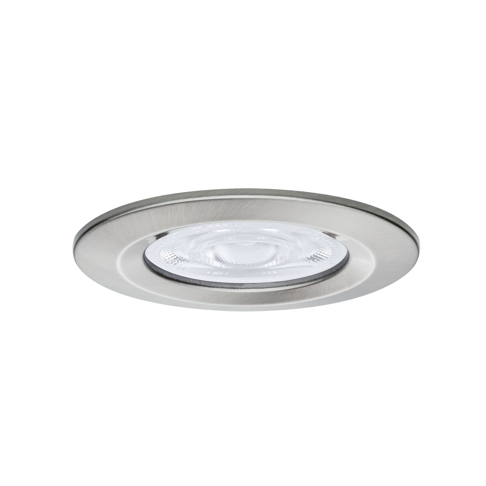 Paulmann indbygningslampe NOVA, jern, Ø 8 cm, fast, 4.000 K