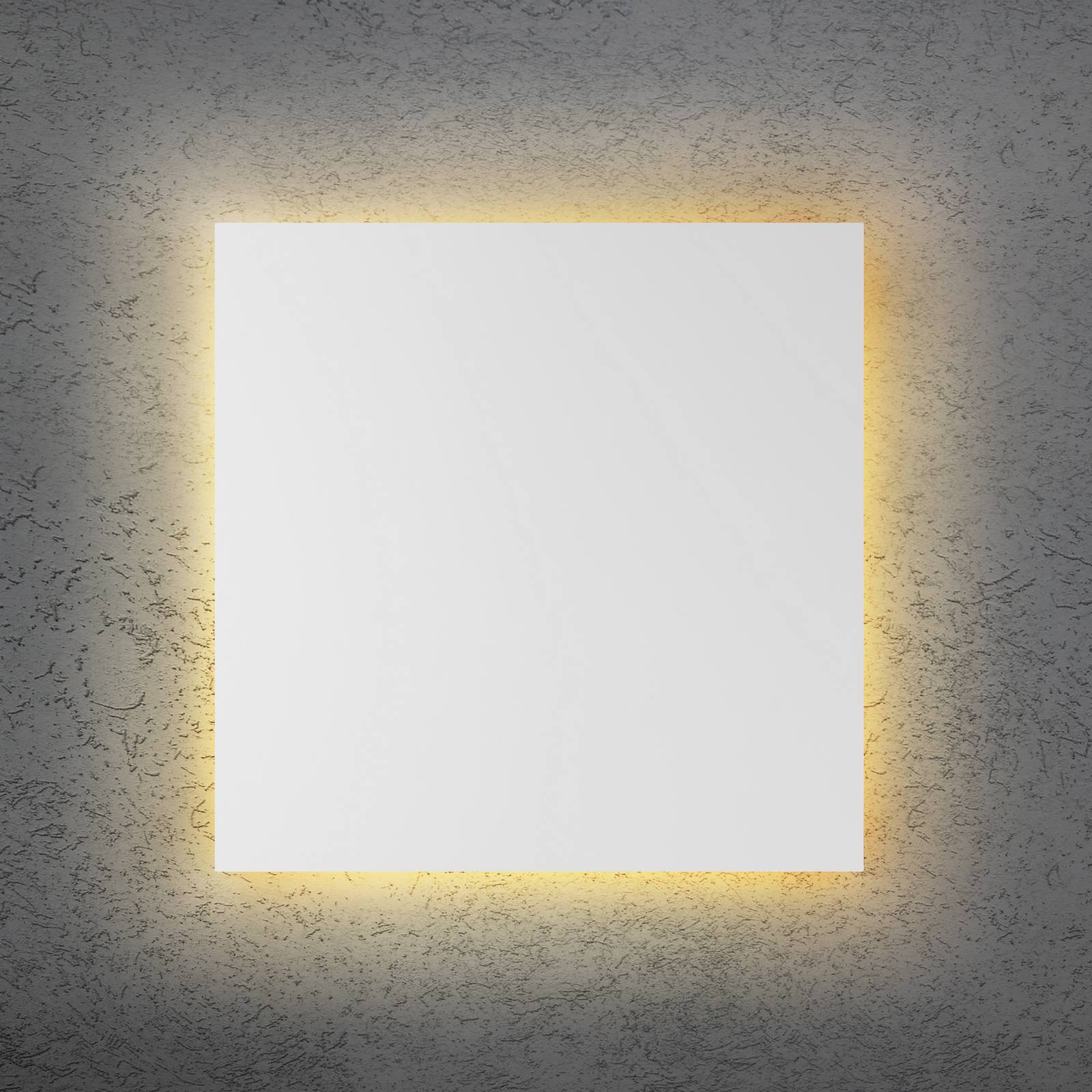 LED-Wandleuchte BLADE Q, weiß, 44 x 44 cm, Metall, dimmbar günstig online kaufen