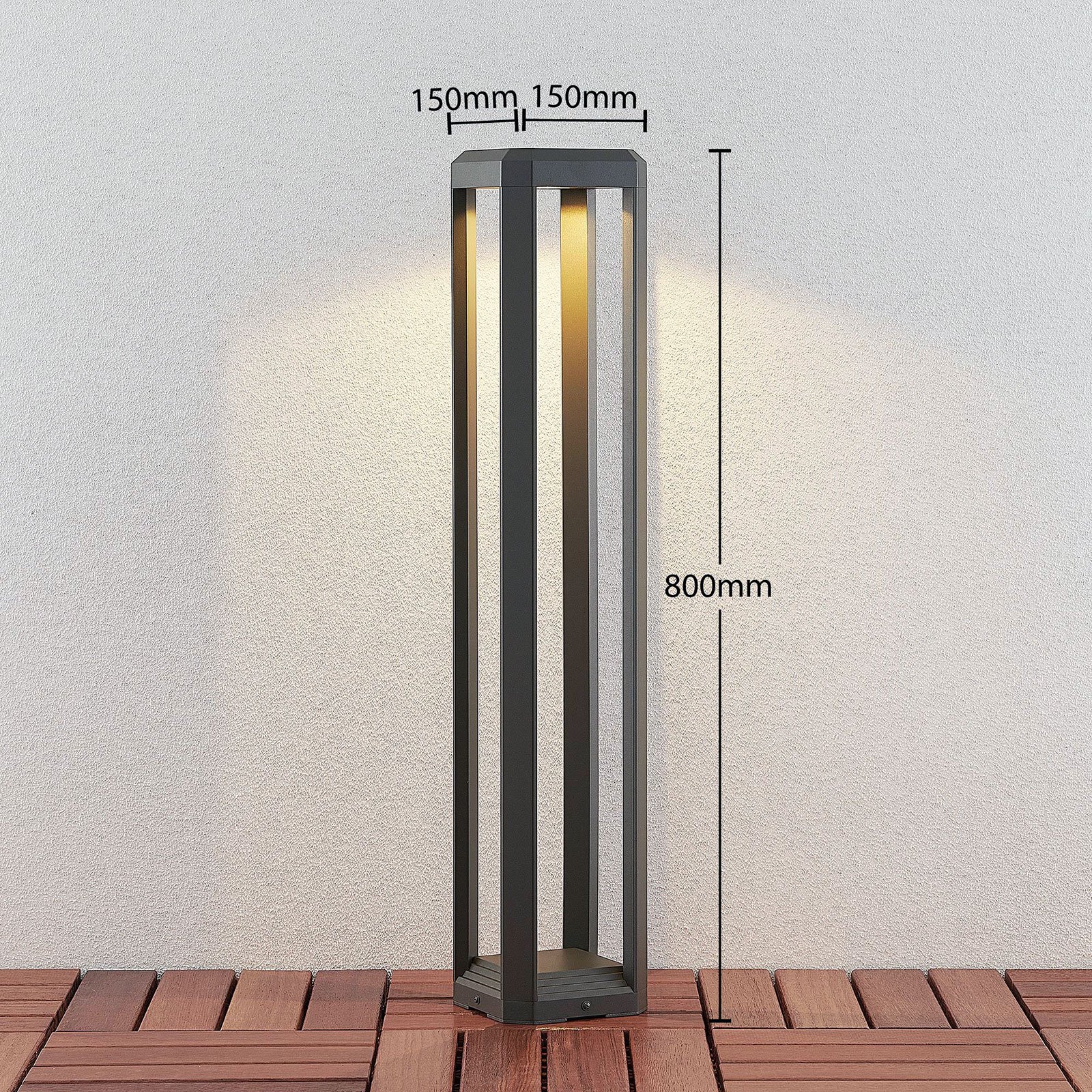 Fery Outdoor Garden Lamp H80 Anthracite - Lucande