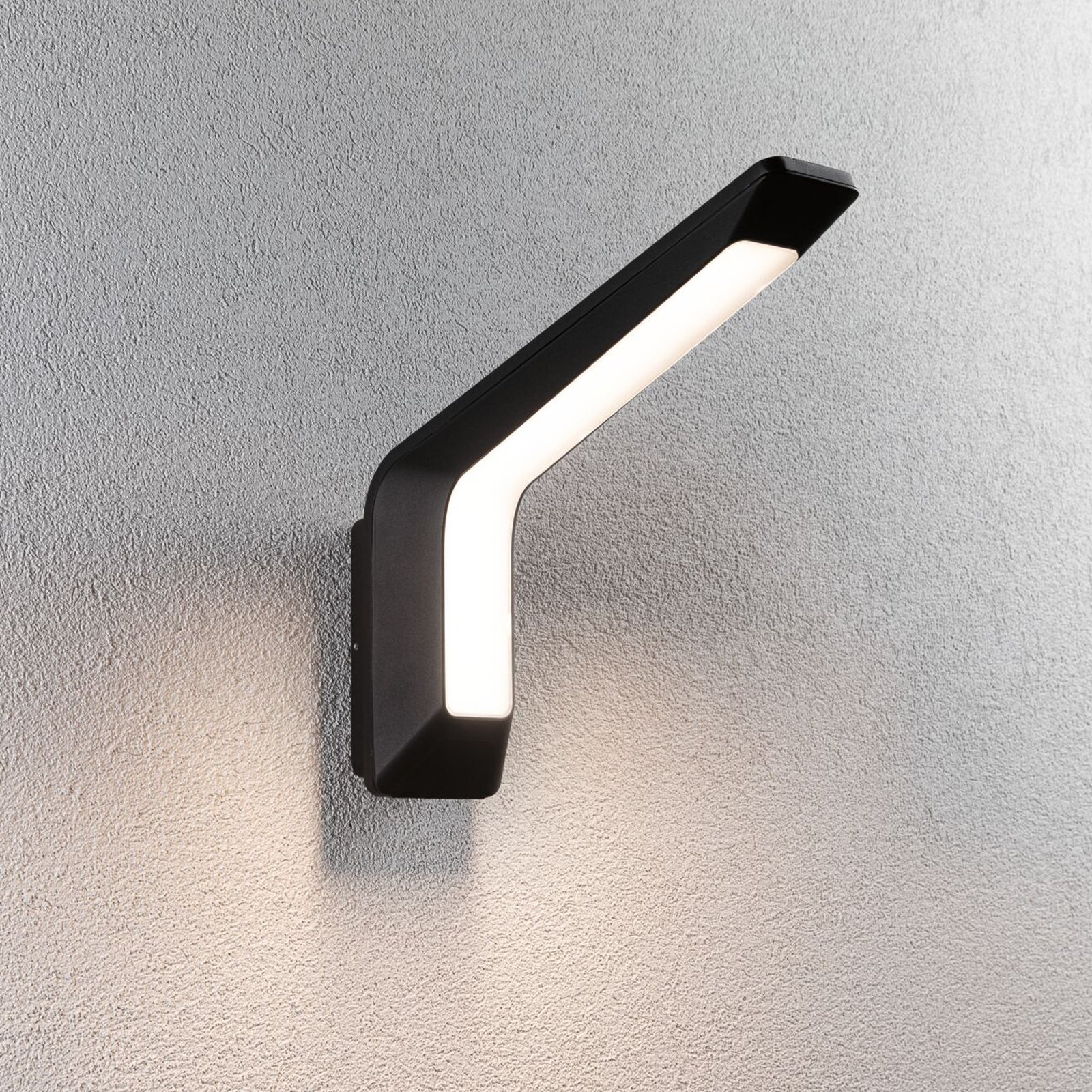 Venkovní nástěnné svítidlo Paulmann LED Merano, senzor, antracitová barva