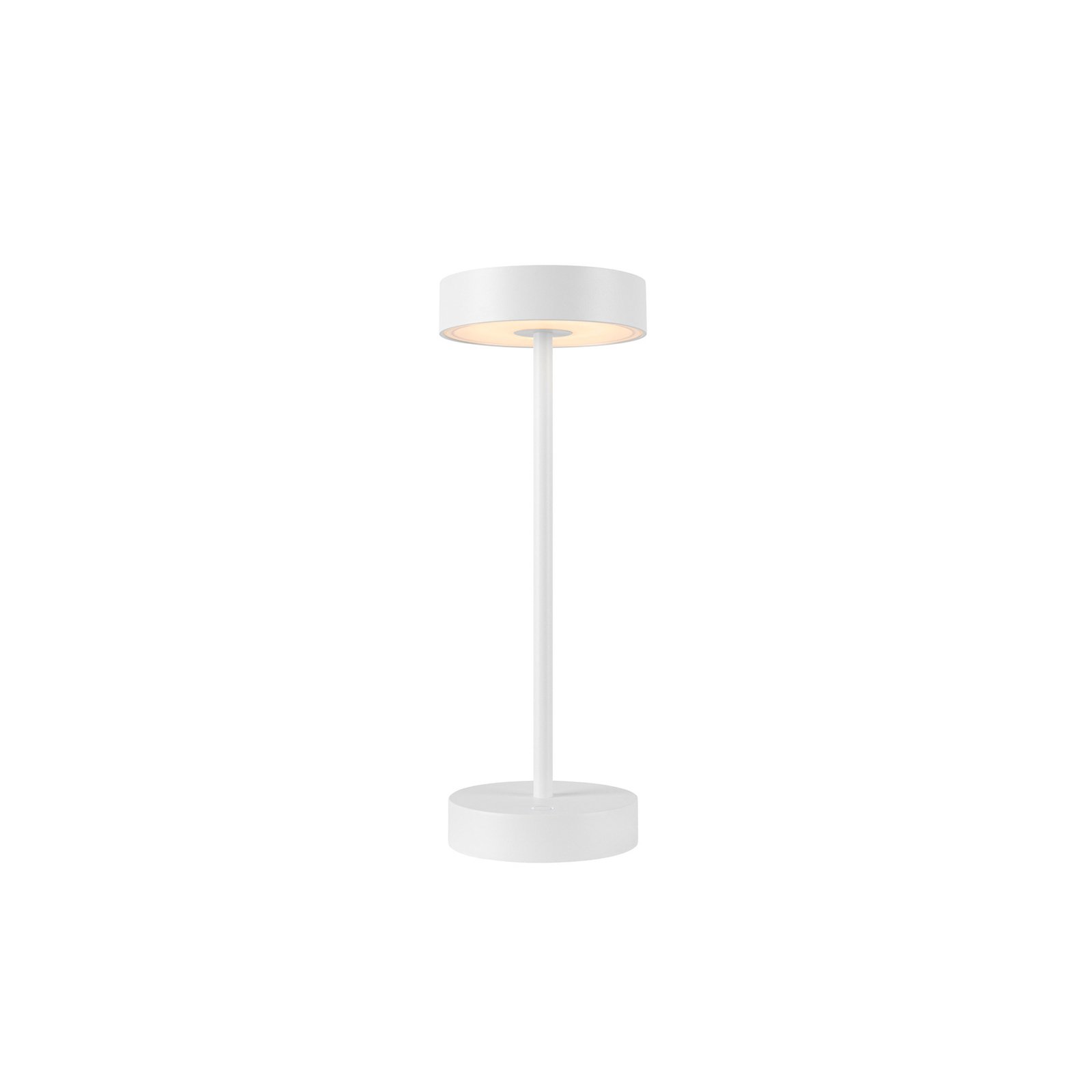 SLV LED-Akkulampe Vinolina, weiß, CCT, Alu, Höhe 32,3 cm