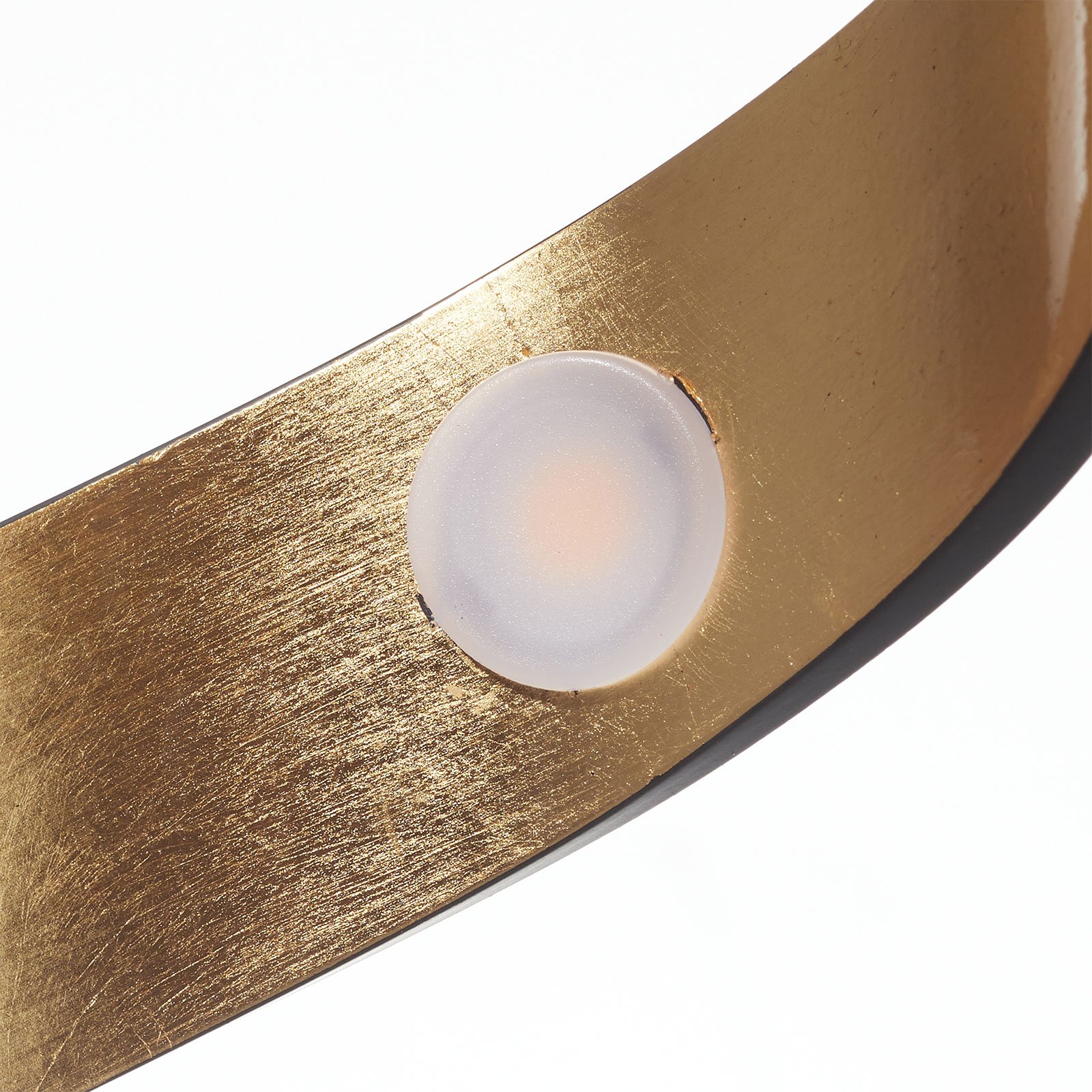 Stropné LED svietidlo Helx v čierno-zlatej