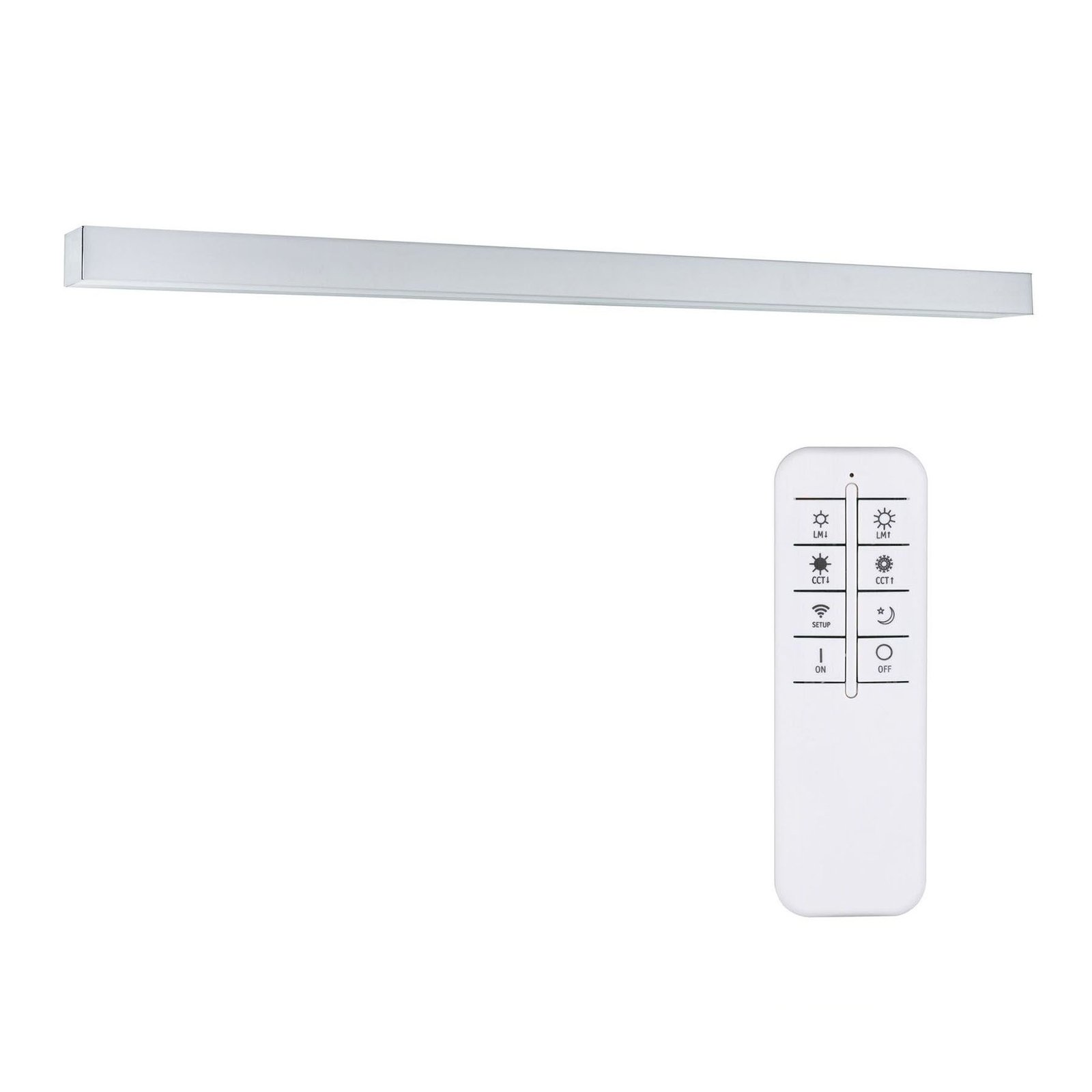 Tova LED Wandleuchte TW 8,7W IP44 Dim. Chrom/Weiß - Paulmann