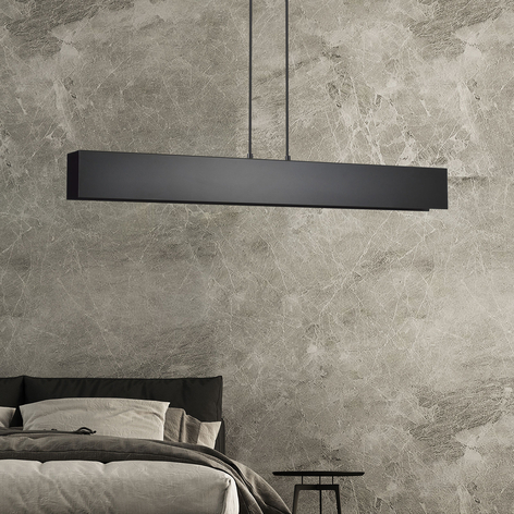 Hängeleuchte Gentor 4, Länge 96 cm in Schwarz