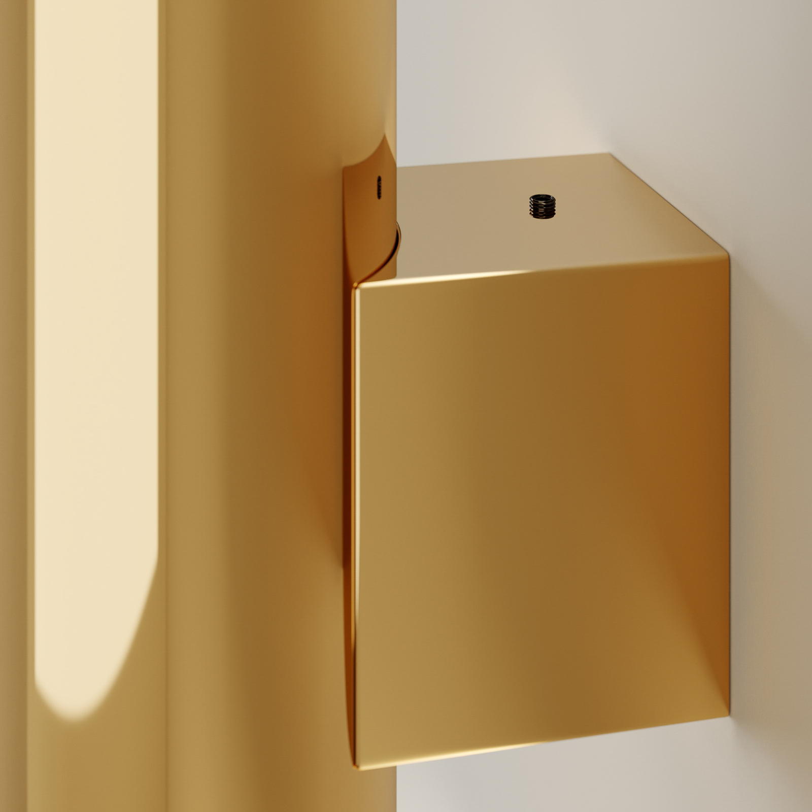 Marion Wandleuchte messing 18 cm up/down Stahl - Euluna