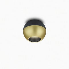 Helestra Eto spot plafond LED Ø10 cm 927 doré-noir