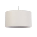Rayna pendant light, Ø 50 cm, white, linen, E27