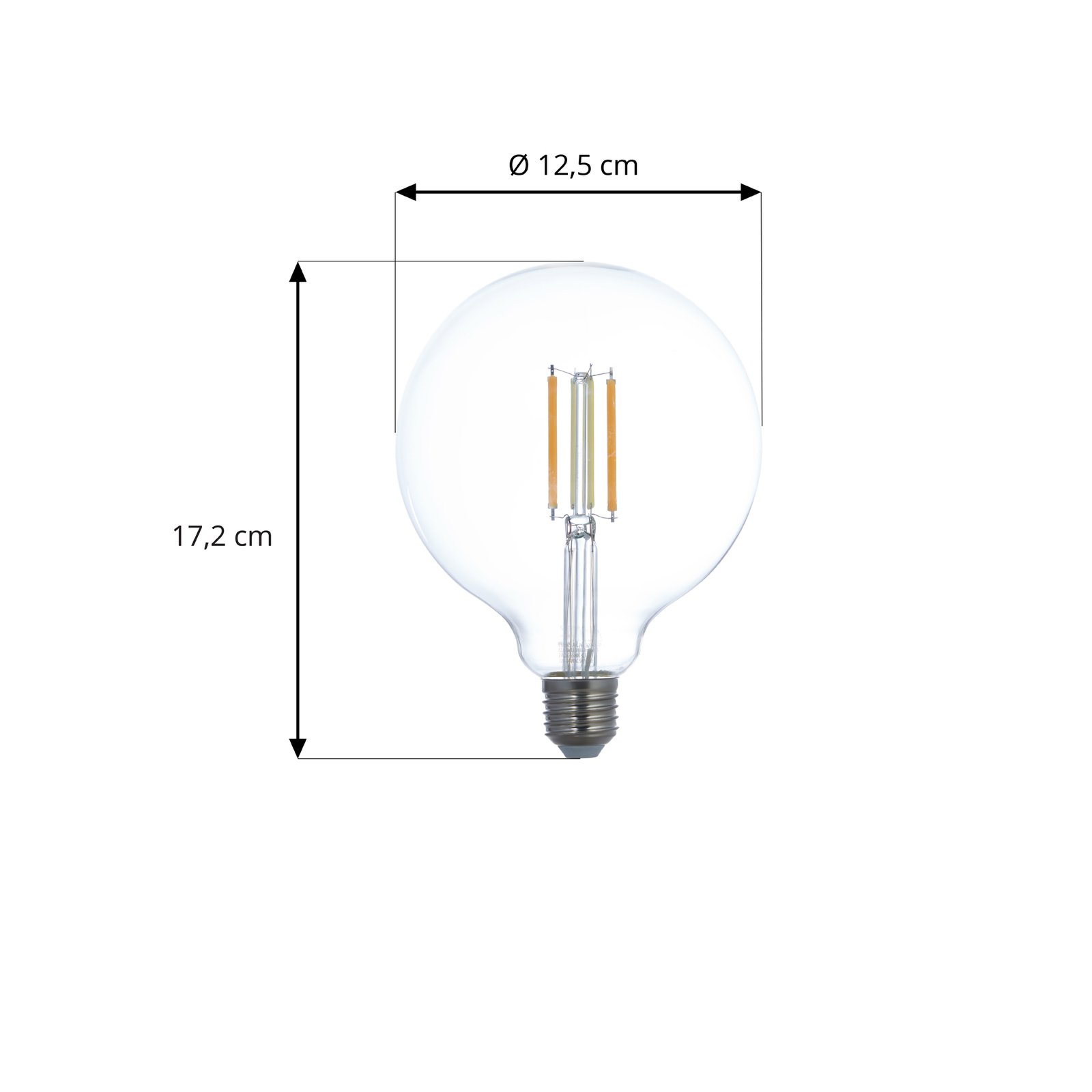 LUUMR Smart LED E27 G125 7W klar ZigBee Tuya Philips Hue