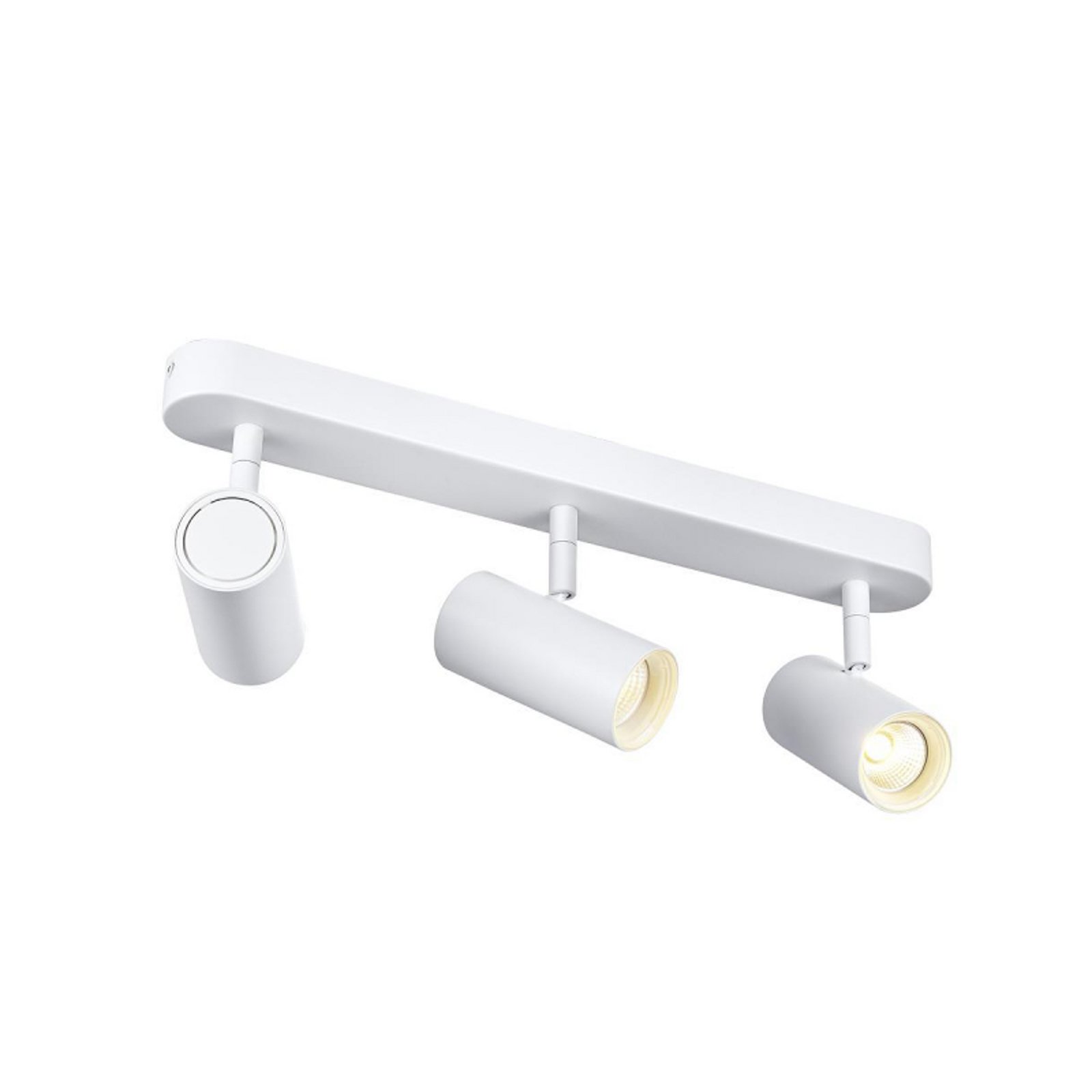 SLV LED-kattokohdevalo Noblo, valkoinen, himmennettävä lämpimään, pituus 40 cm