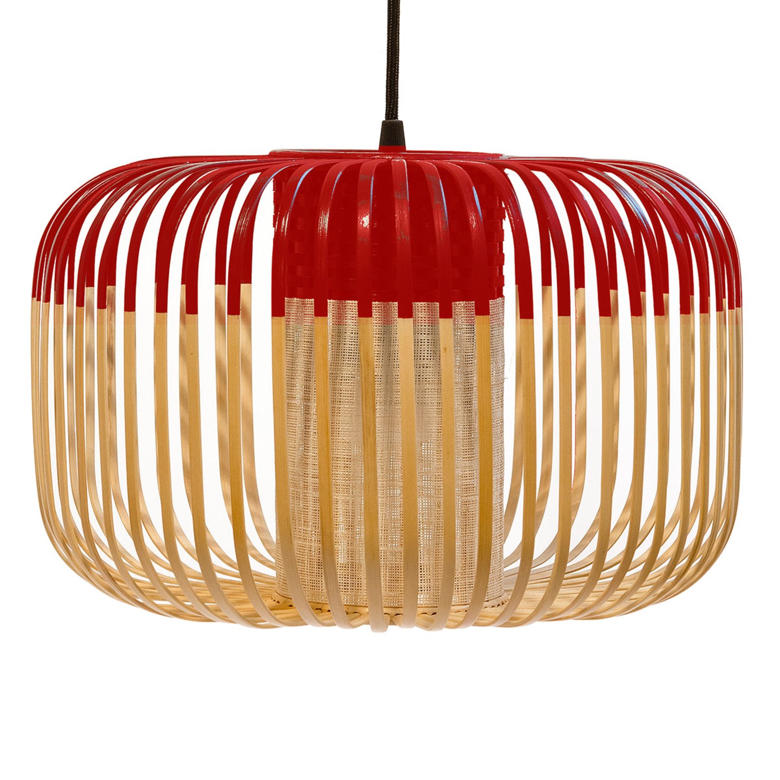 "Forestier Bamboo Light S" pakabinamas šviestuvas 35 cm raudonas