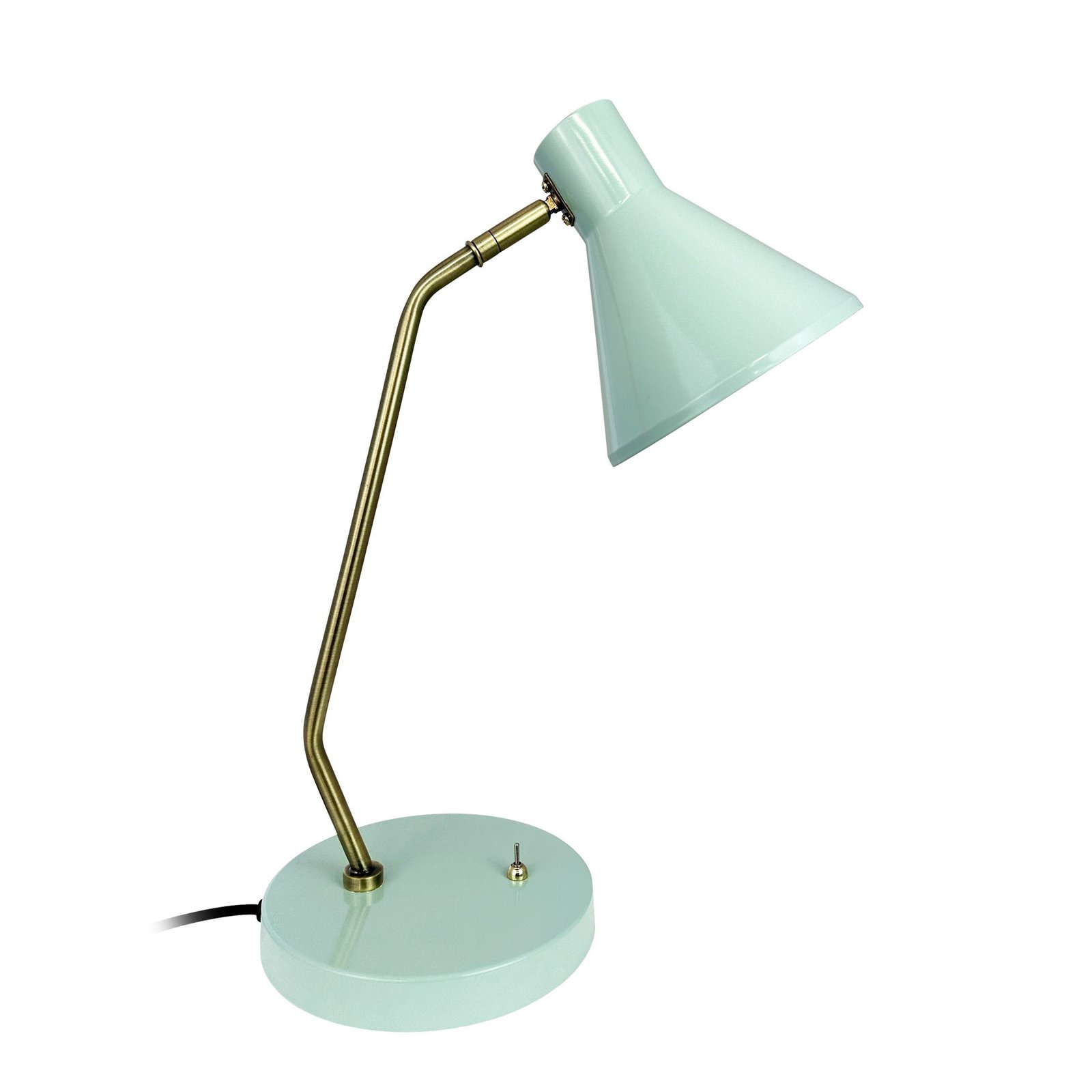 Lampa stołowa Dyberg Larsen Sleep, miętowa zieleń, wysokość 43,3 cm