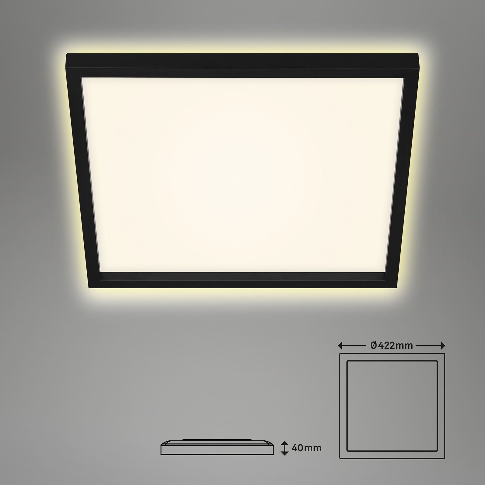 Plafonnier LED 7364, 42 x 42 cm