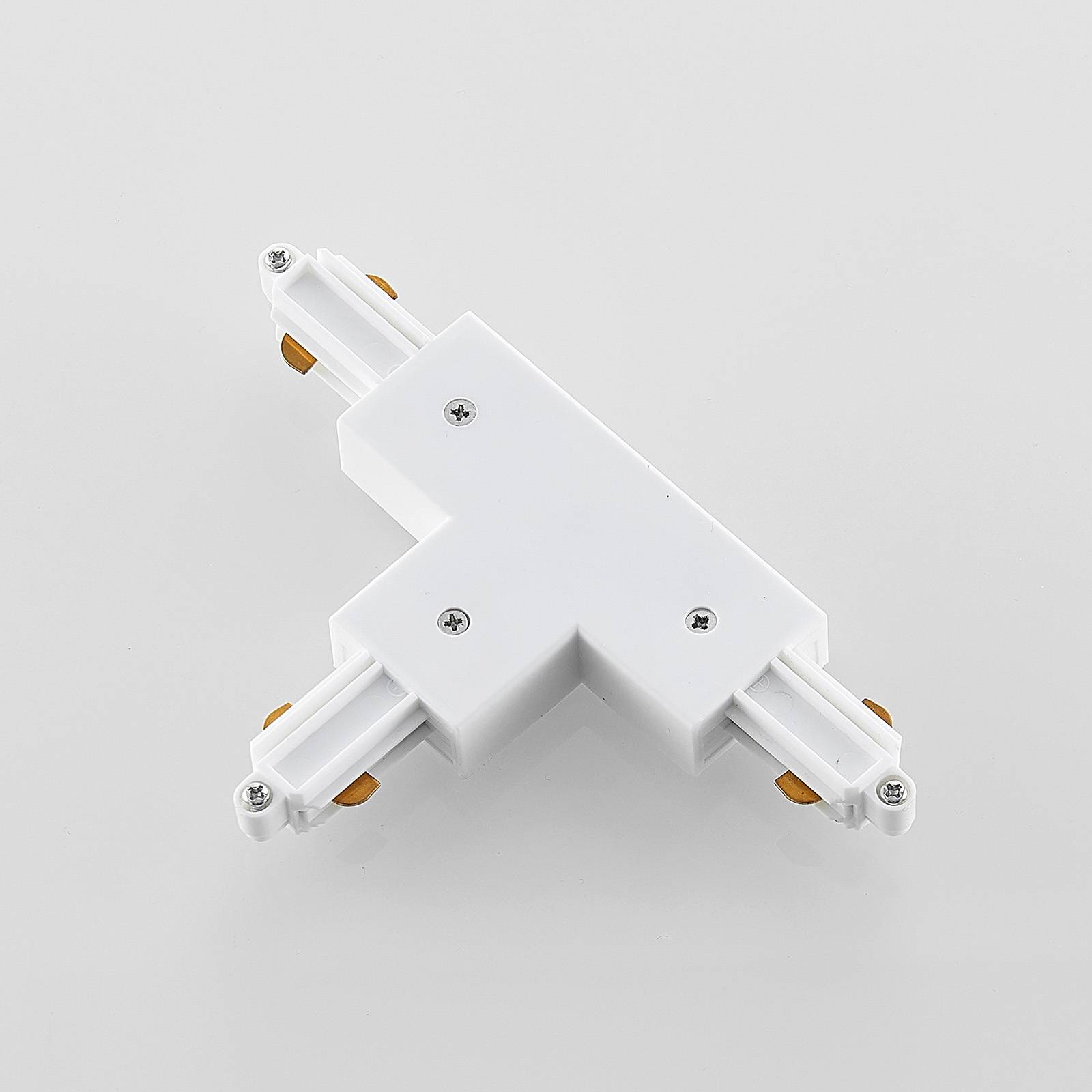E-shop T-konektor pre 1-fázový koľajnicový systém biely