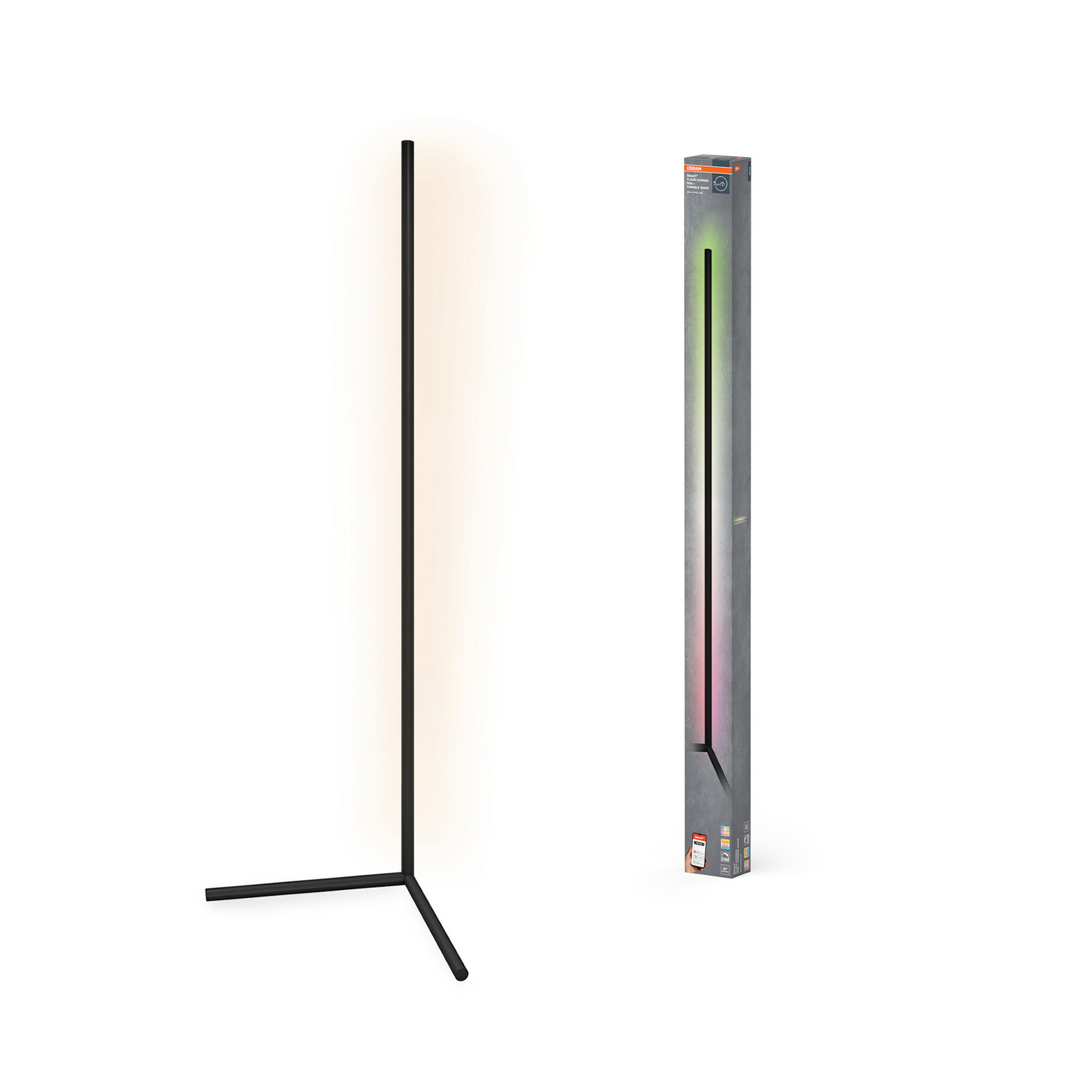 OSRAM SMART+ WiFi-maavalaisin CORNER MAGIC musta 142 cm RGBW