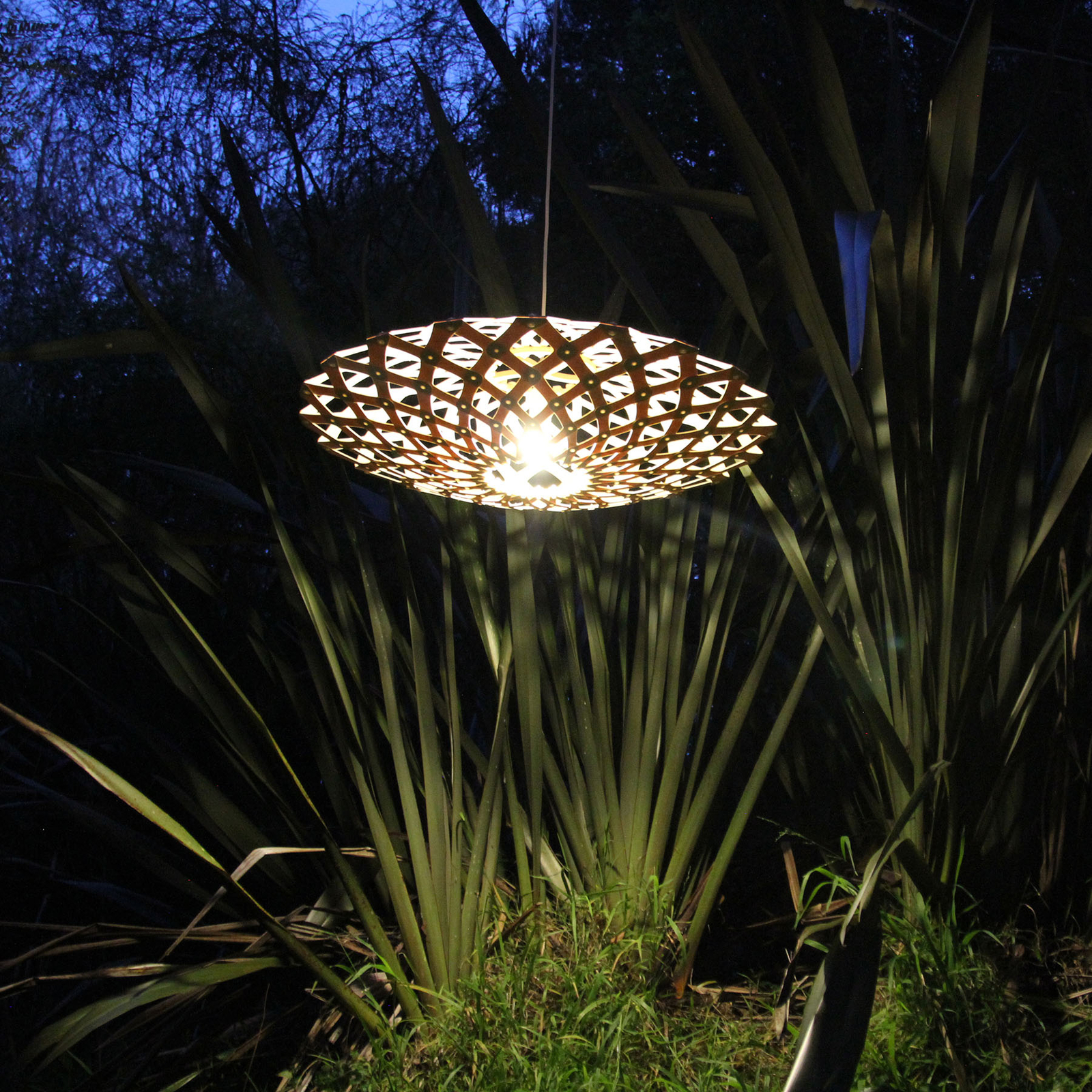 david trubridge Flax függő lámpa Ø 80 cm bambusz