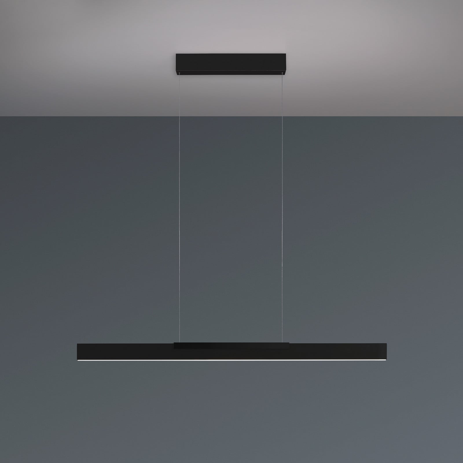 Lampă suspendată LED Bopp Nano 2.0 lungime 100 cm negru metal - Camera de zi / sufragerie - Modern - Aluminiu