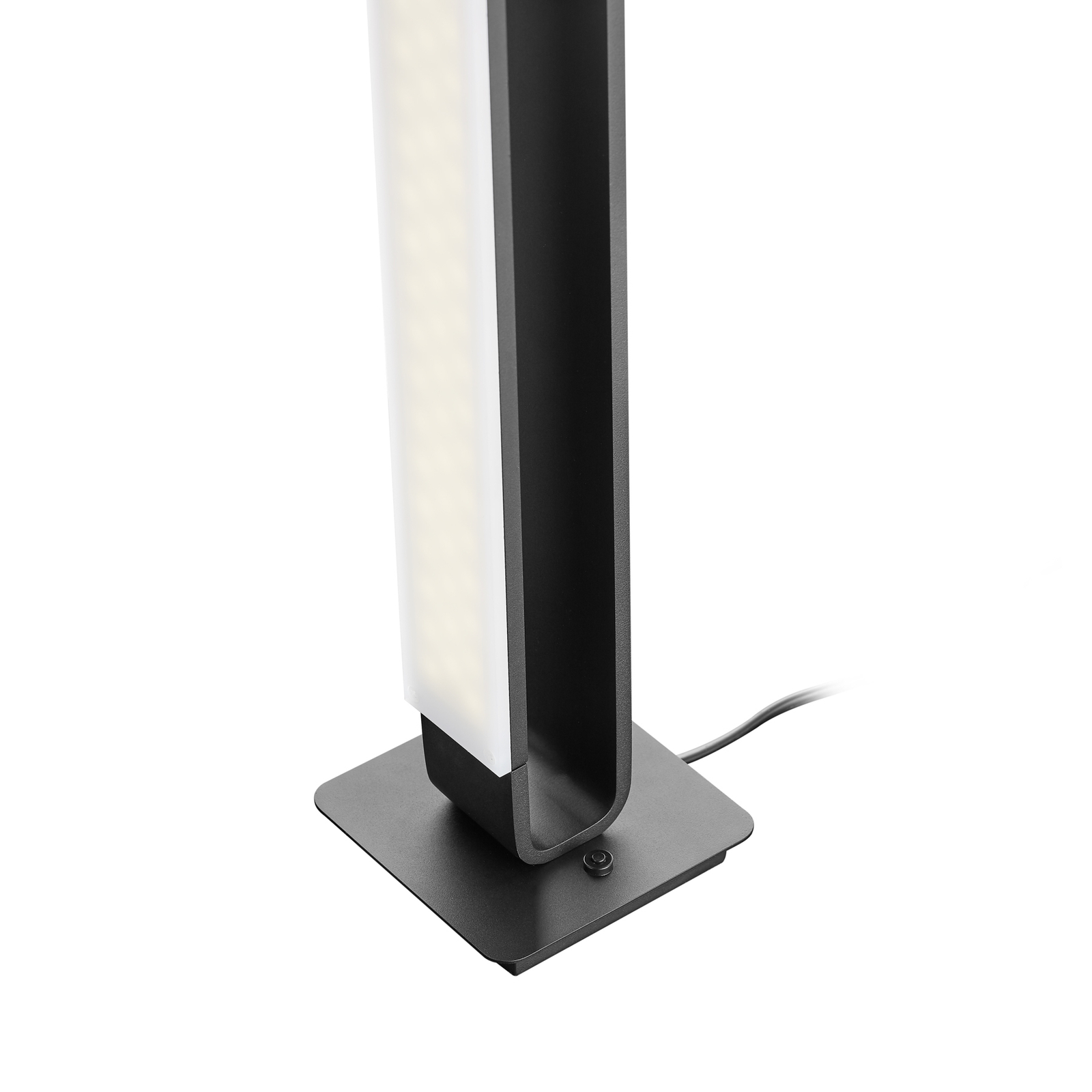 Box LED table lamp, rotatable, black