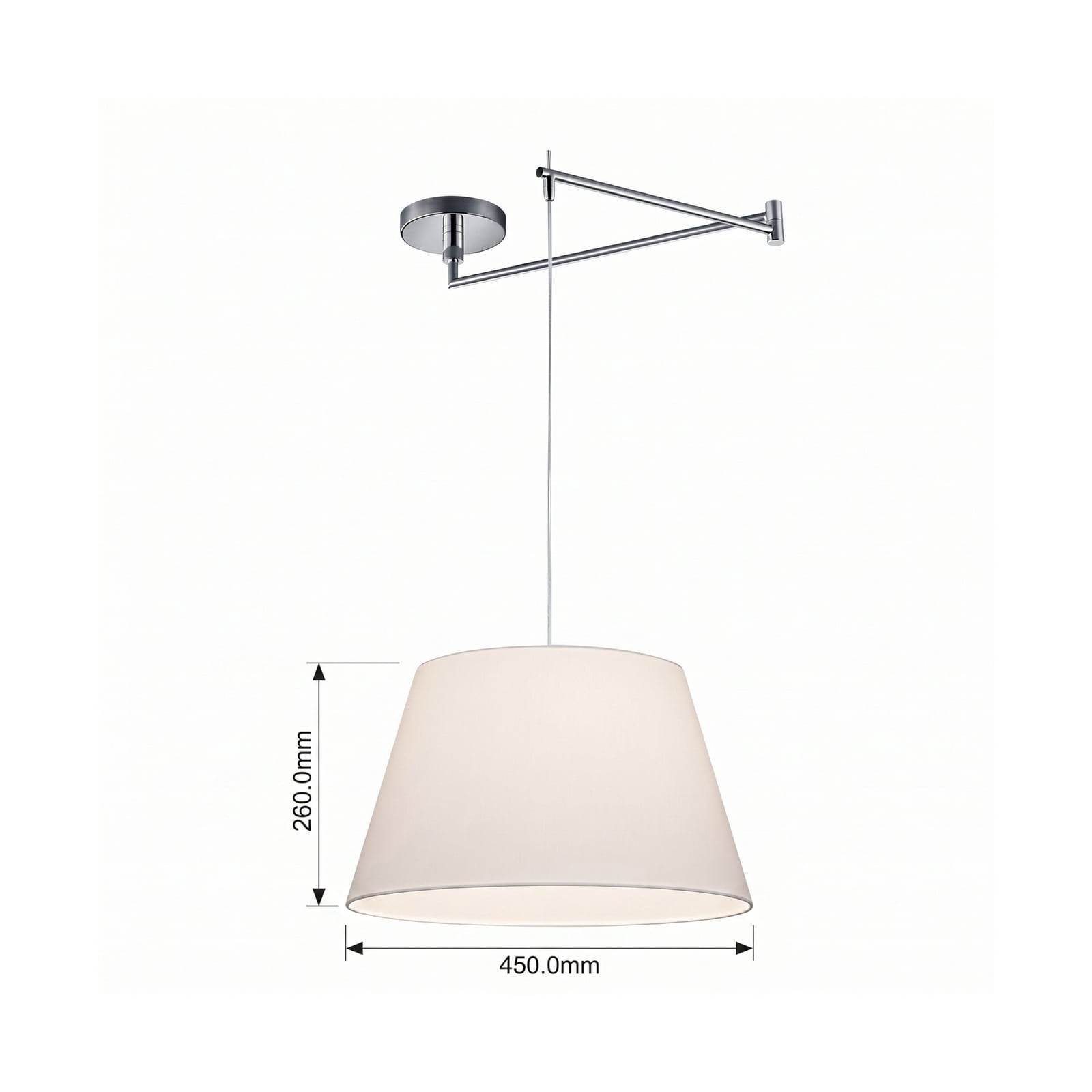 Helestra Certo sospensione conica 1 luce bianco Helestra Certo sospensione conica 1 luce bianco