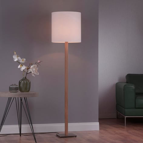 habitat pole oak floor lamp