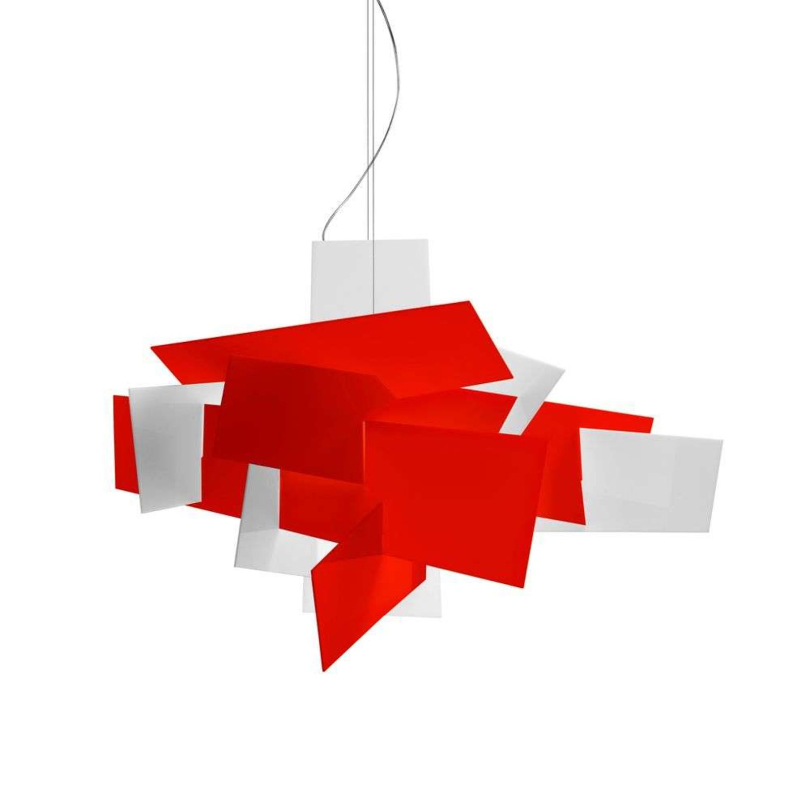 Big Bang LED Large Lustră Pendul Dimmable Red - Foscarini