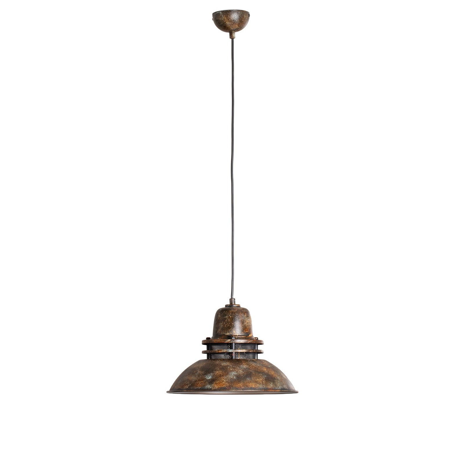 Tibet pendant light, antique brown, Ø 34 cm, metal, E27 Tibet pendant light, antique brown, Ø 34 cm, metal, E27