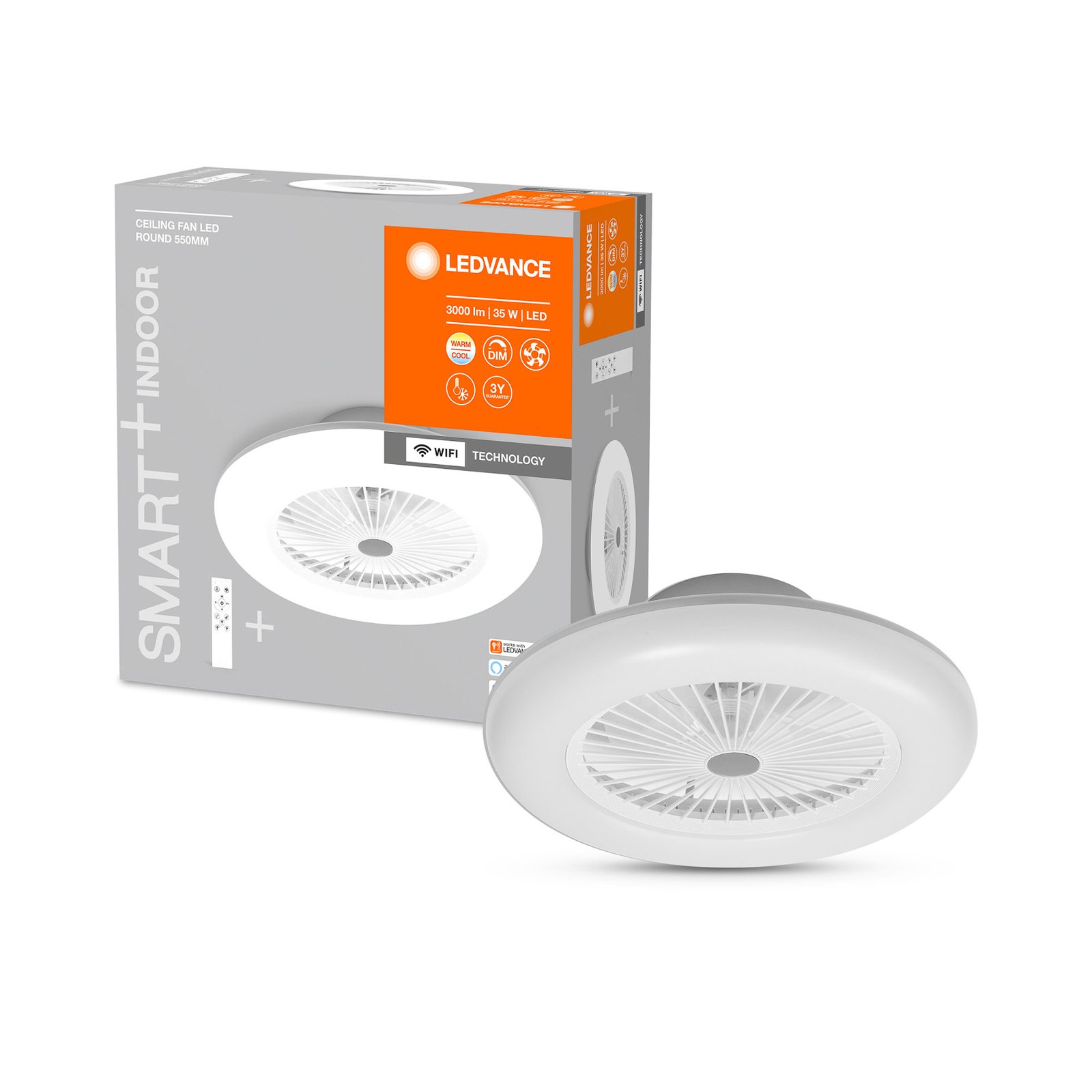LEDVANCE SMART+ WiFi Round LED ceiling fan