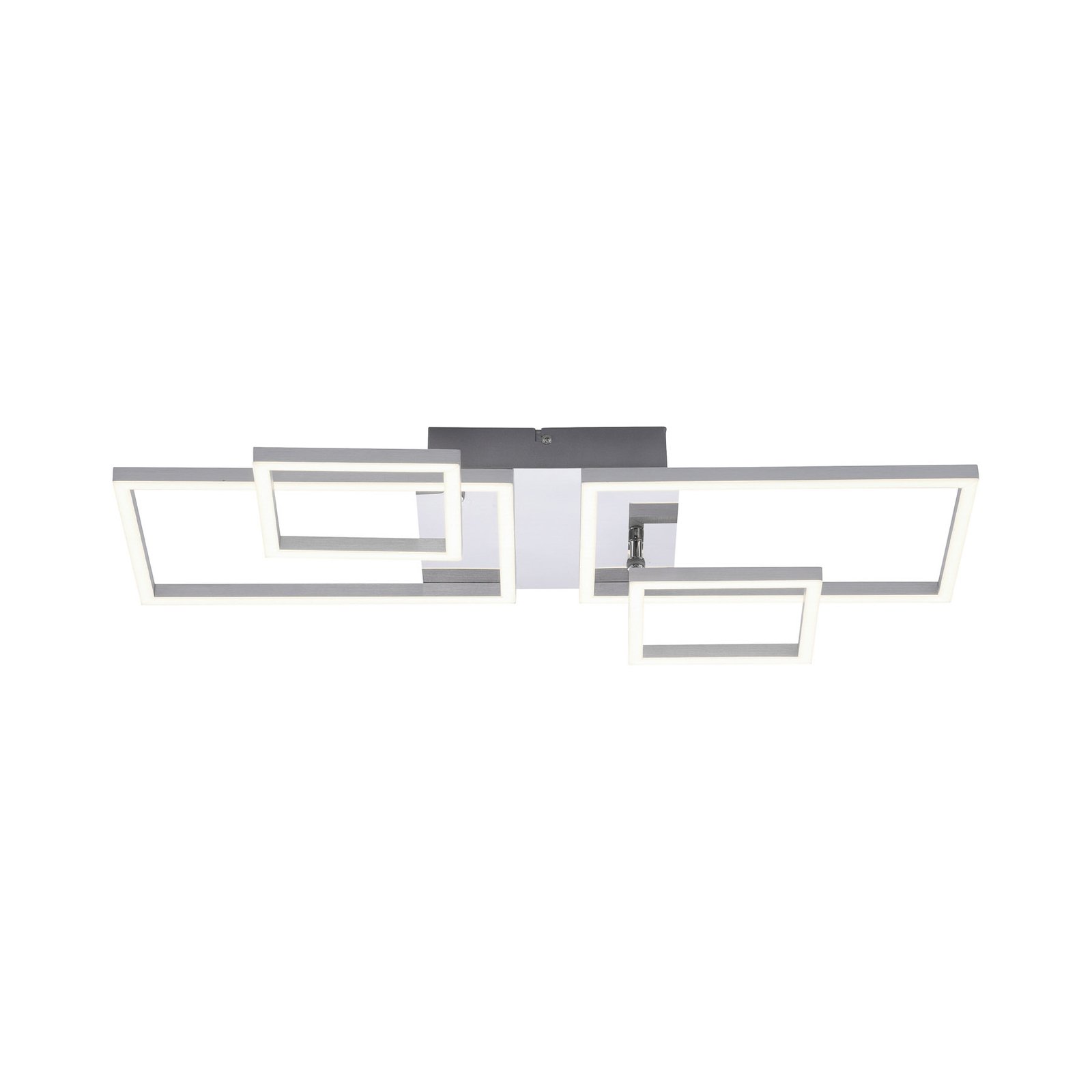 Iven LED plafondlamp, staal, 32,4x30cm