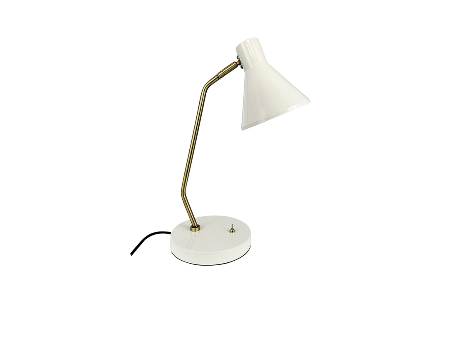 Sleep Table Lamp Shiny White/Antique Brass - DybergLarsen