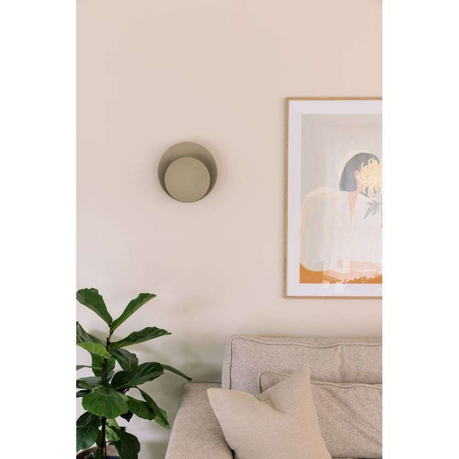 Alternativ bild 1 för Globen Lighting - Orbit Vägglampa Beige