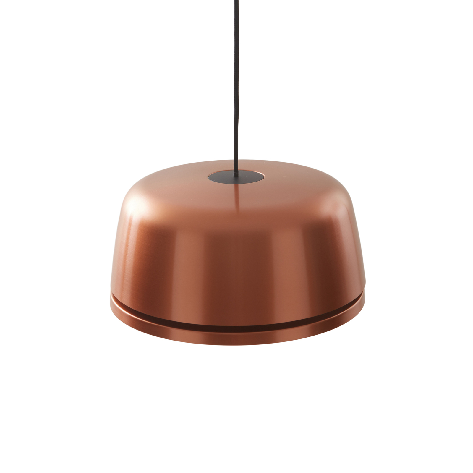 Lucande Suspension LED Faelinor, cuivre, aluminium, Ø 35 cm