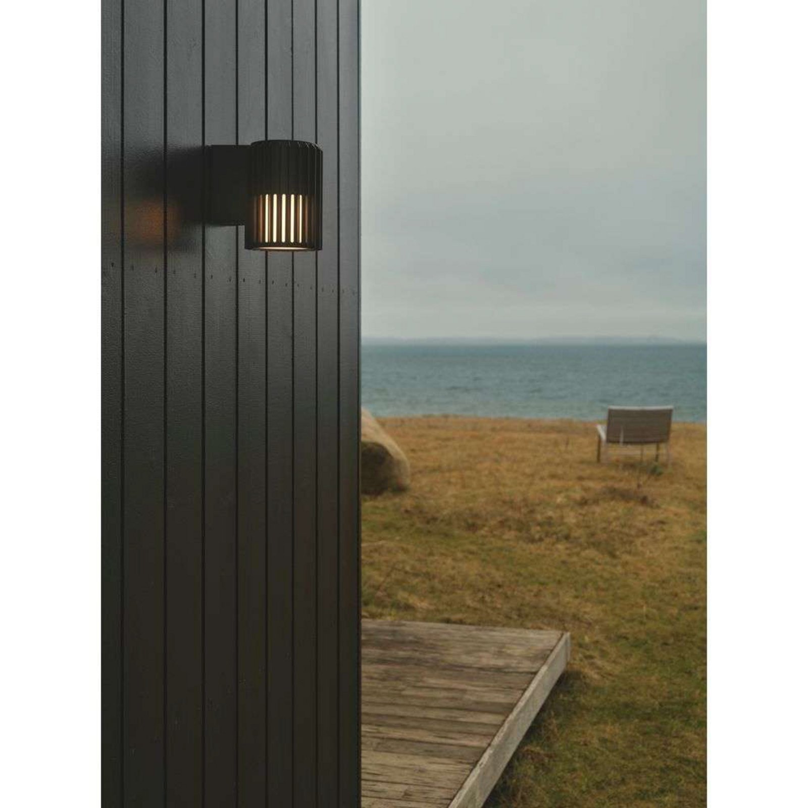 Aludra Utomhus Vägglampa Seaside Black - Nordlux