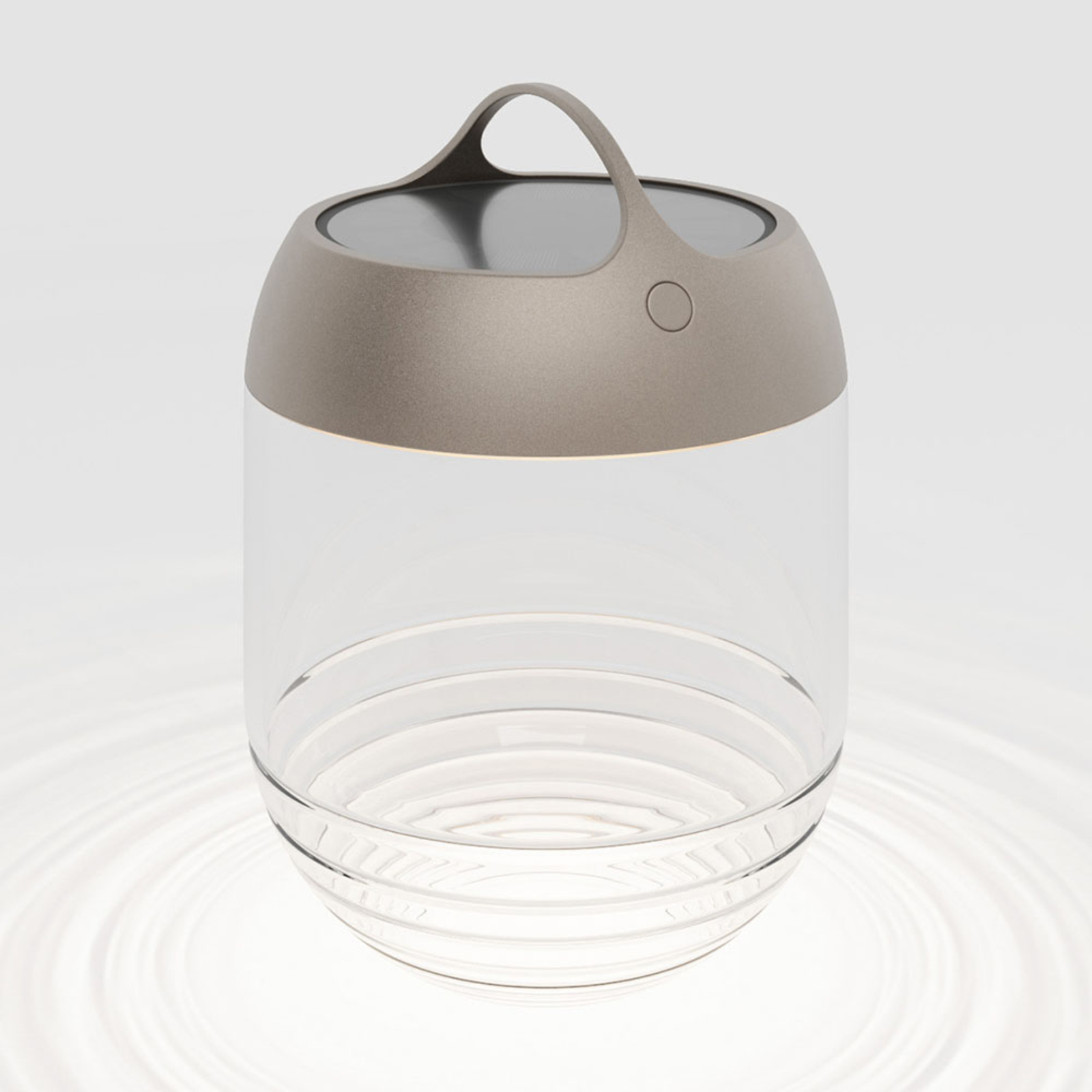 IP44.de aqu M LED solar light, height 35 cm bronze, handblown crystal glass, cast aluminium, 1.5 W, energy efficiency: A+, H: 35.1 cm