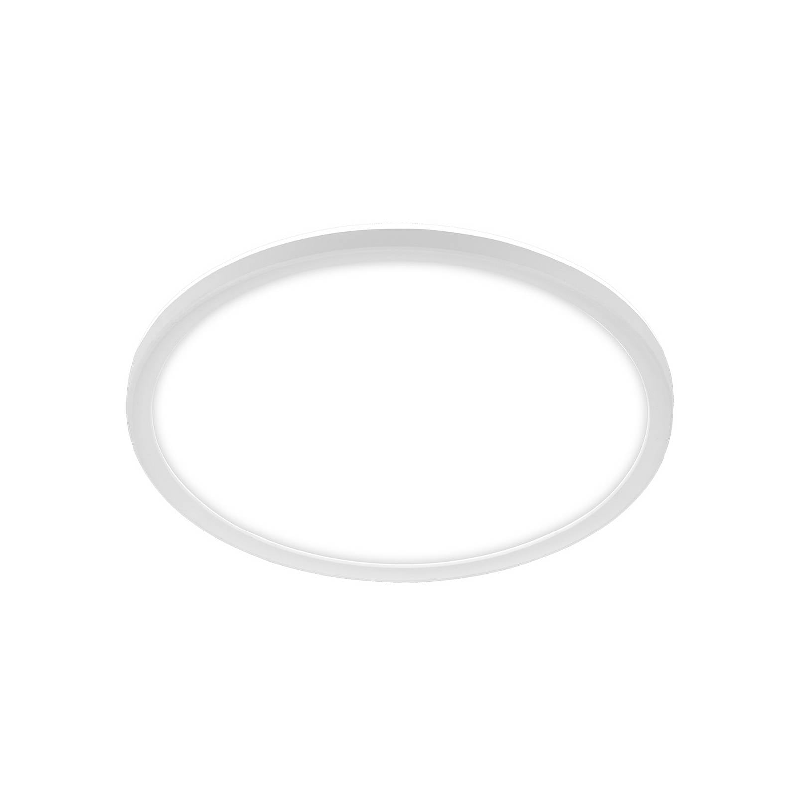 LED-Bad-Deckenleuchte Slim Drip, weiß, Ø 29 cm, IP44