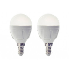 Lindby LED-dråbepære, E14, 4,9W, 3.000 K, 470 lm, sæt med 2 stk