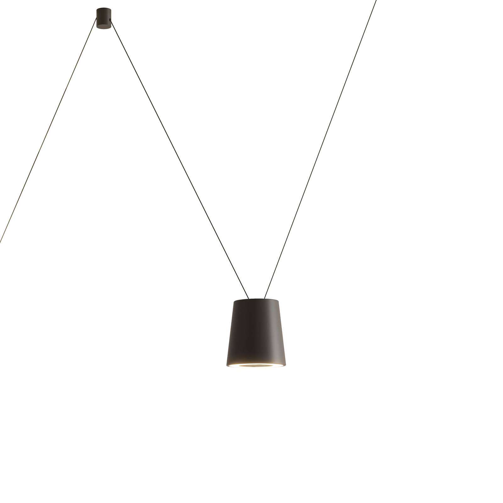 kdln LED-Designer-Hängelampe Sling, 2.700 K, 1-fl., schwarz