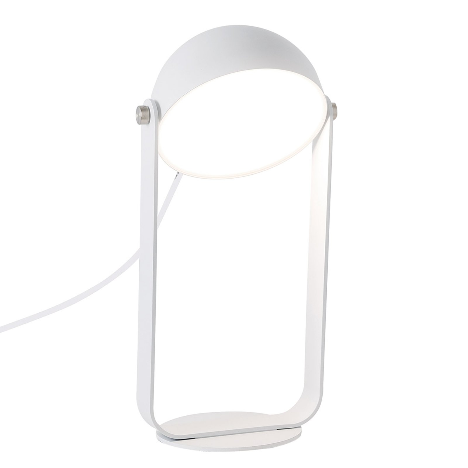 LED-Tischleuchte Hemi mit schwenkbarem Schirm
