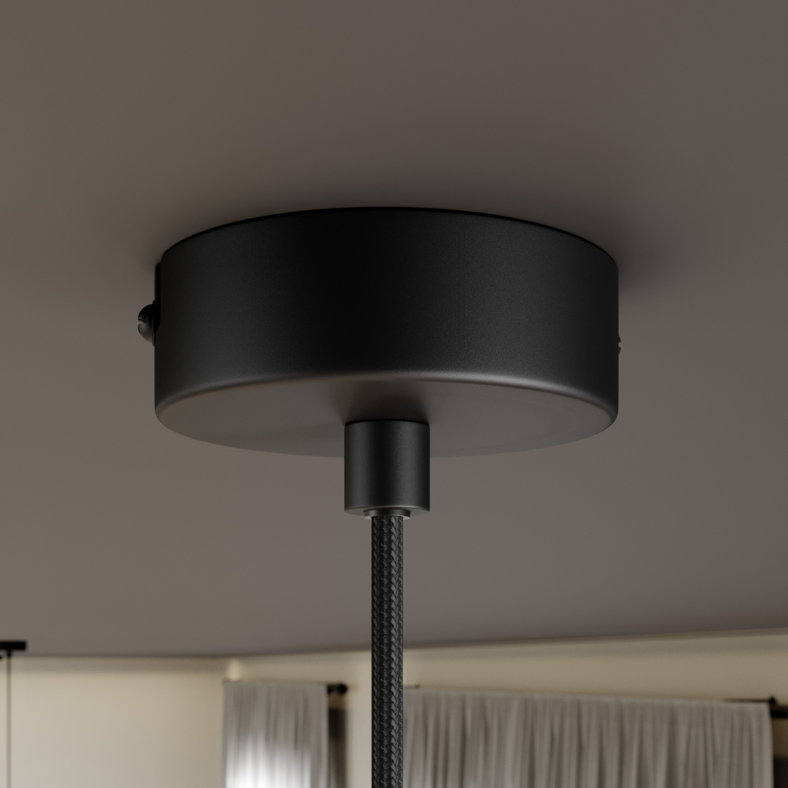 Arcchio Arthuria hanging lamp, 1-bulb black