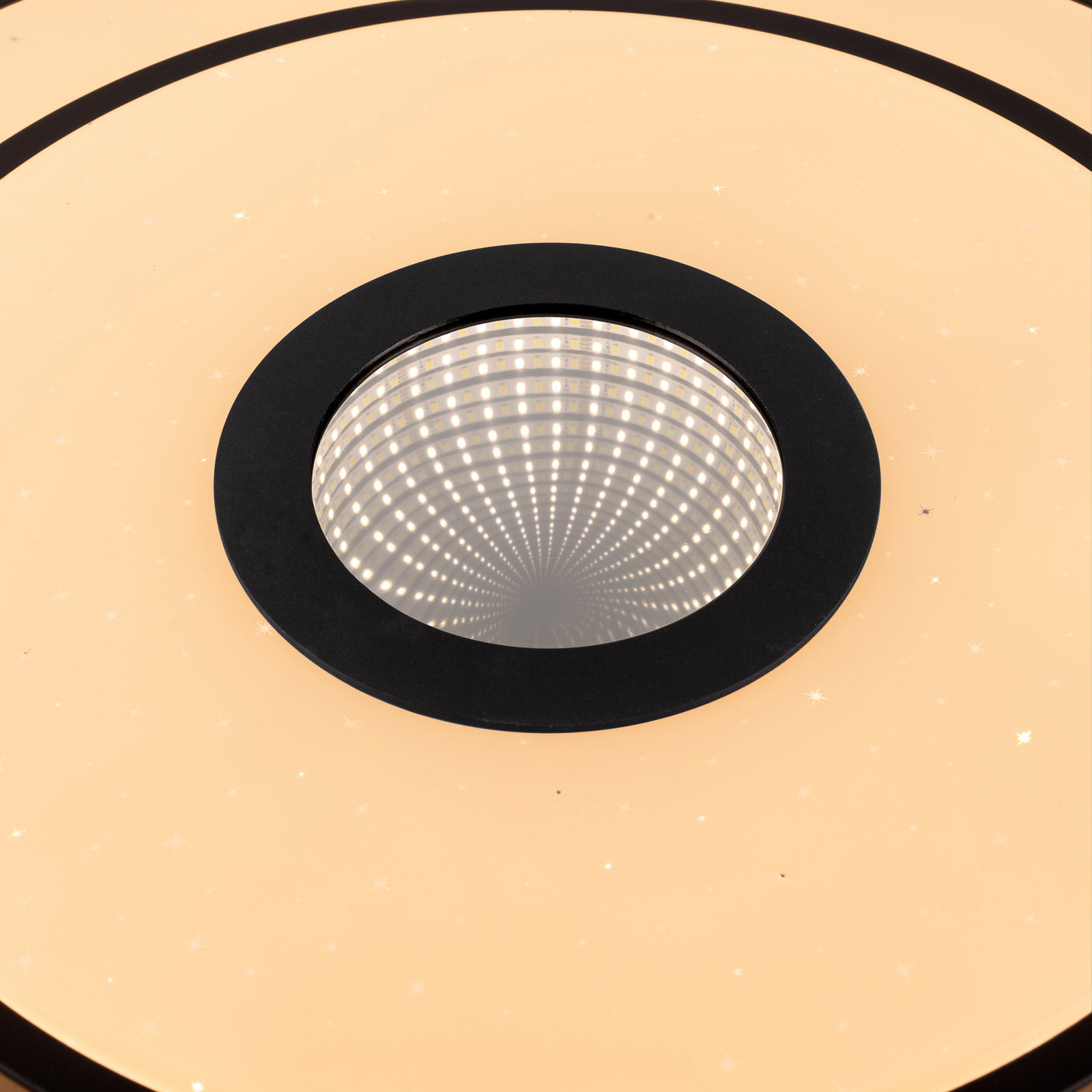 Genua LED ceiling lamp, black, iron, CCT, remote control Genua LED ceiling lamp, black, iron, CCT, remote control