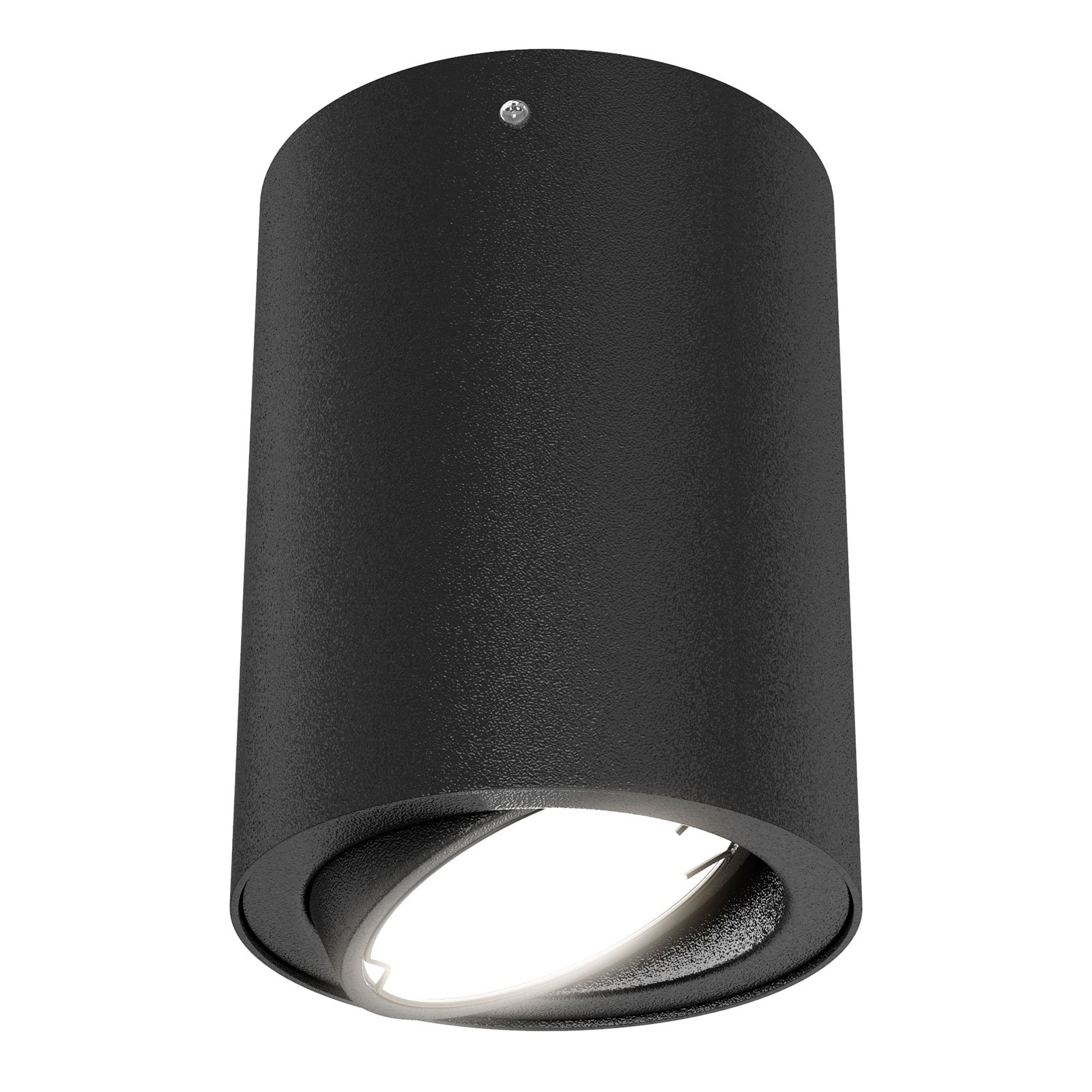 Brilonger 7119 LED ceiling lamp with GU10 LED, black, for Living / Dining Room, metal, GU10, 5 W, energy efficiency: A+, H: 10.5 cm