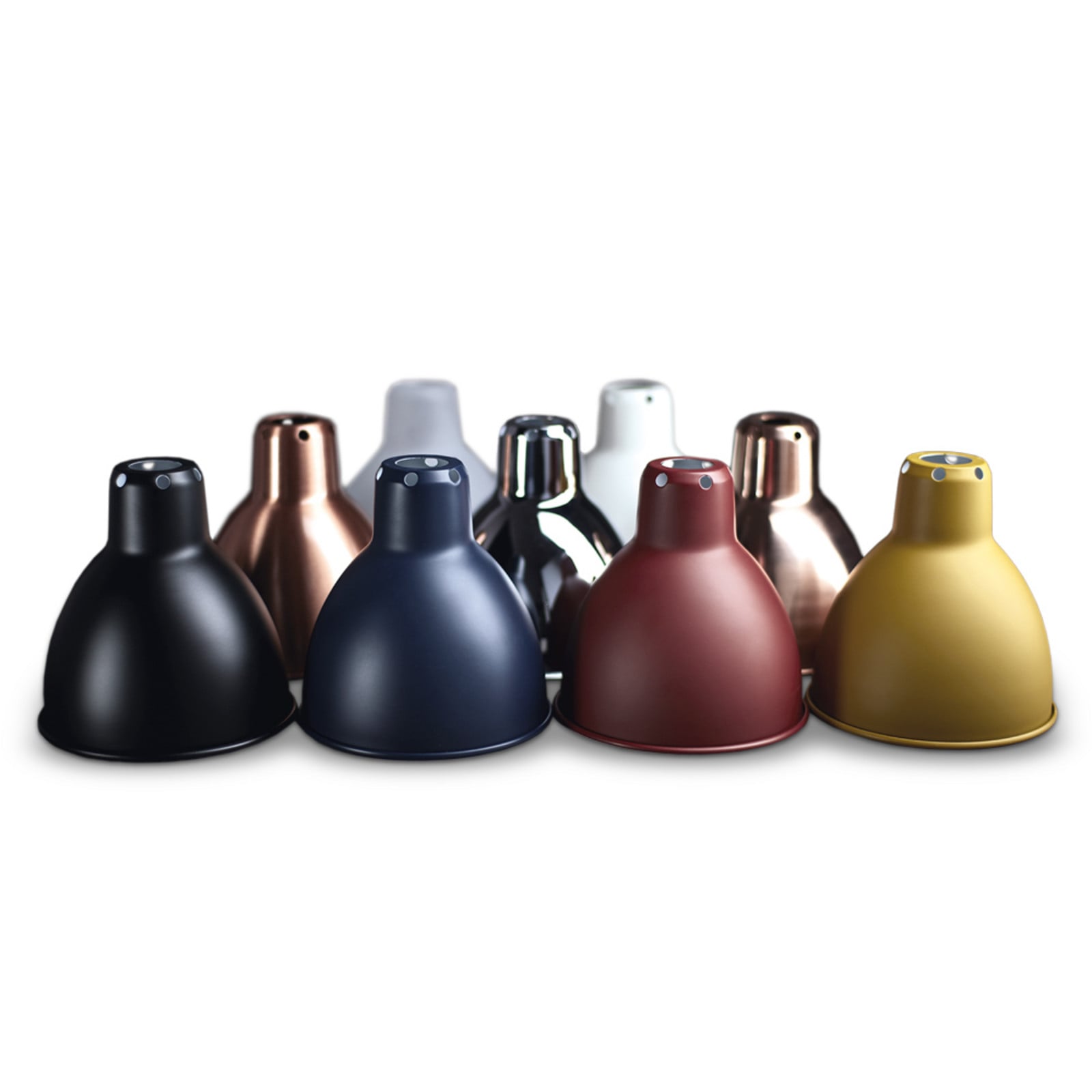 Skærm XL Round Ø220 Raw Copper Lampe Gras - Metal