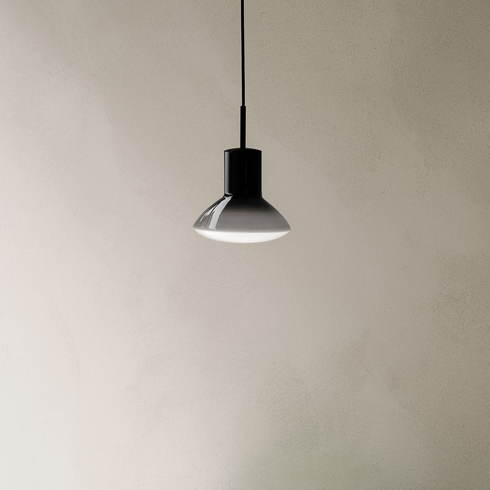 Suspension Onda, grise, Ø 17 cm, verre, GU10 - GRUPA Suspension Onda, grise, Ø 17 cm, verre, GU10 - GRUPA
