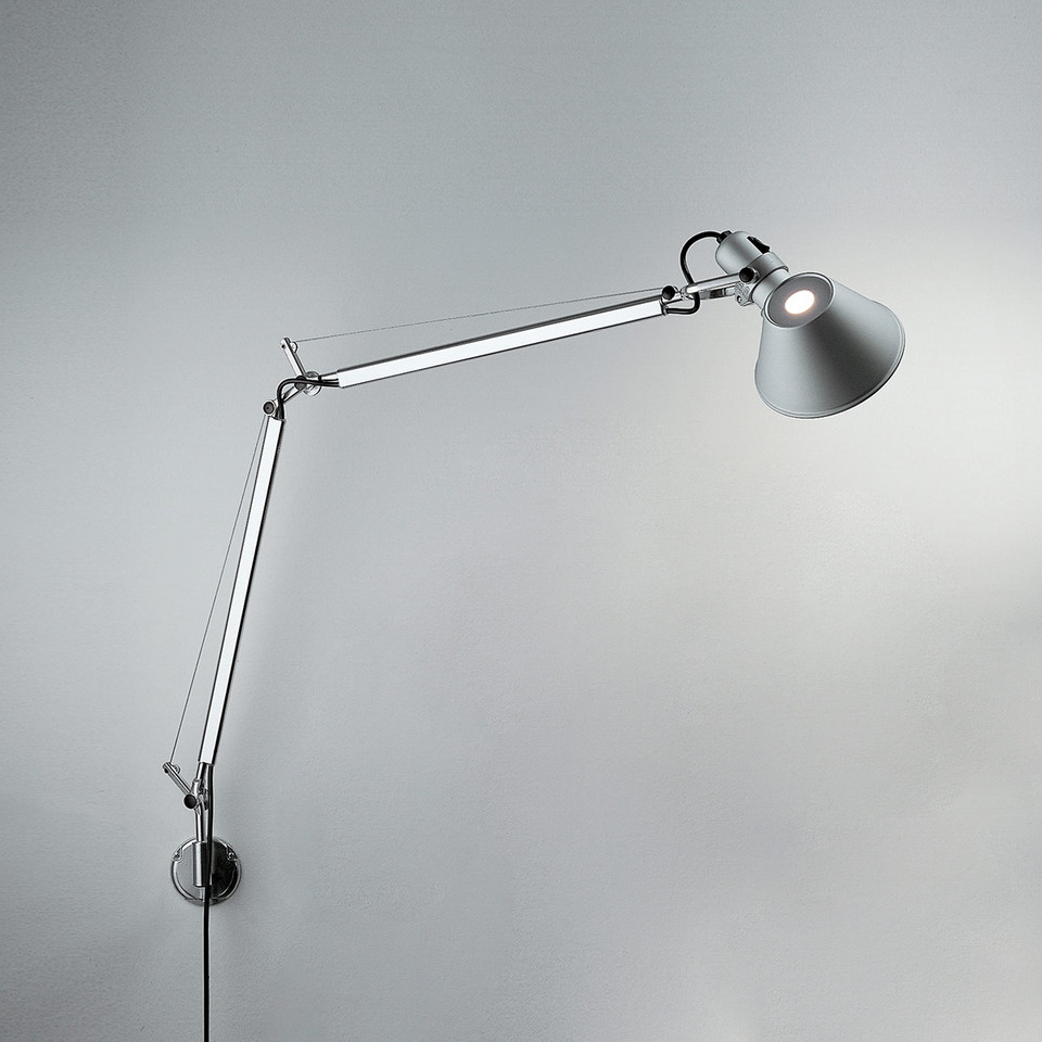 Artemide Tolomeo Vägglampa Alu LED, metallisk från Artemide