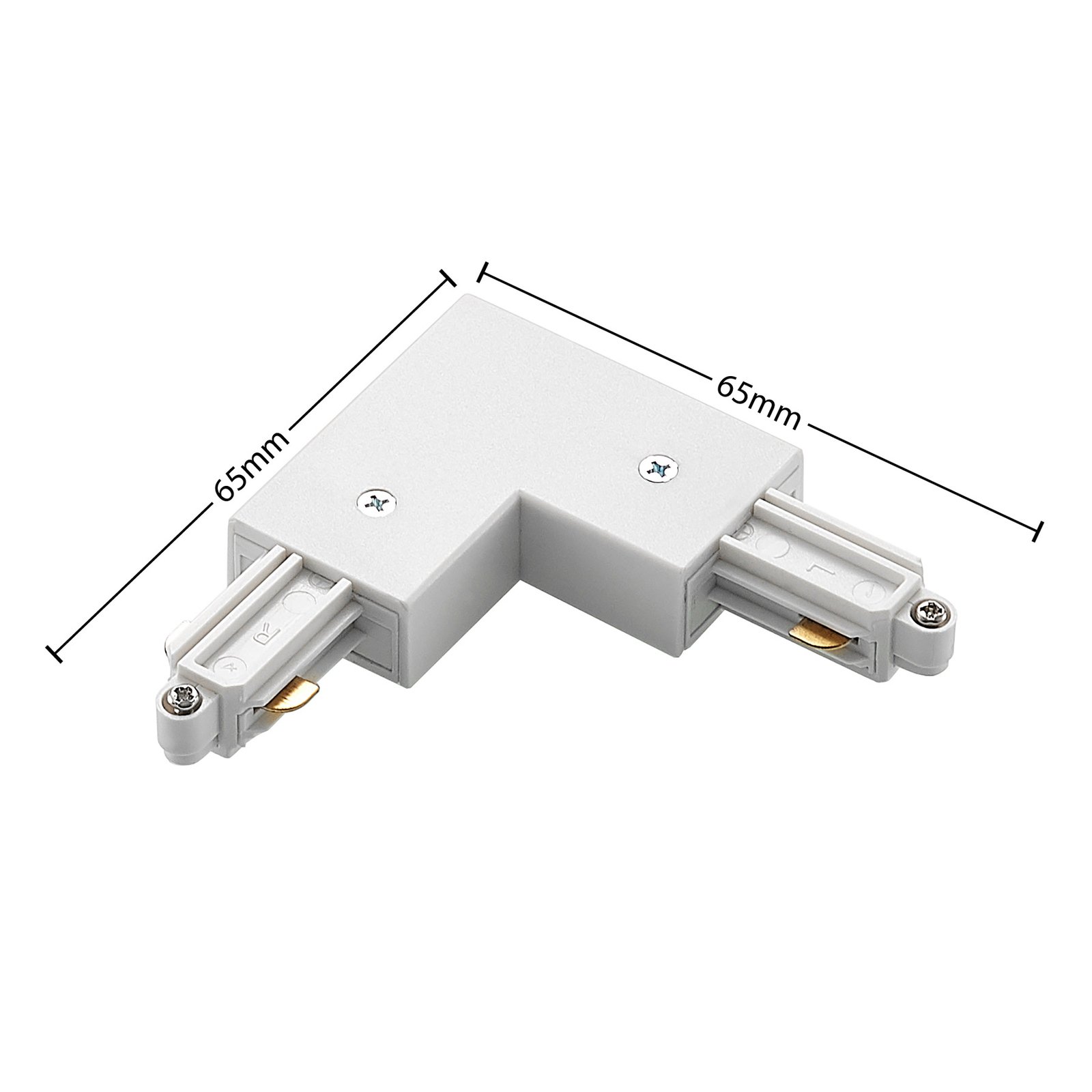 Linaro Track Hoek Connector Wit - Lindby