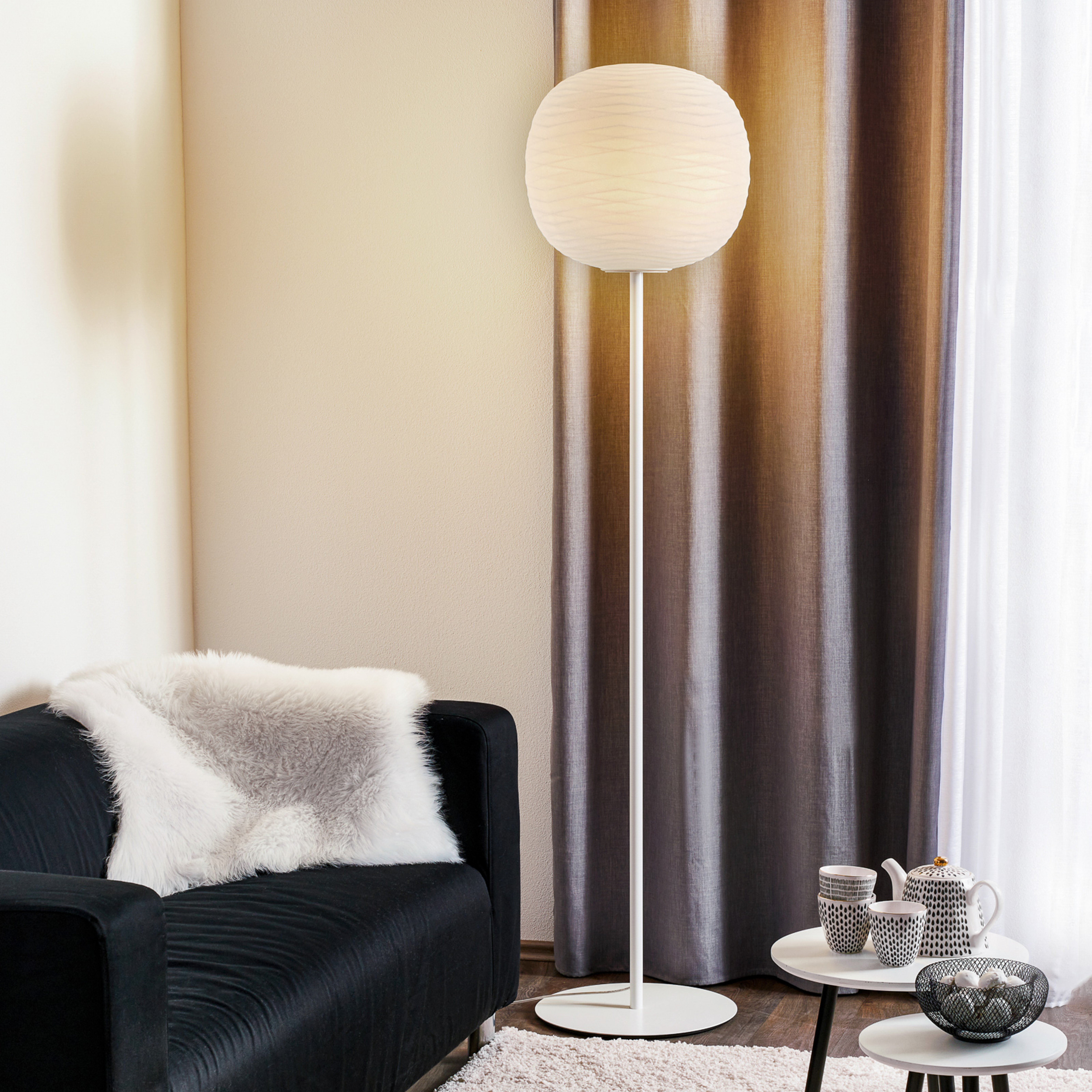 Foscarini Gem terra lampadaire, blanc