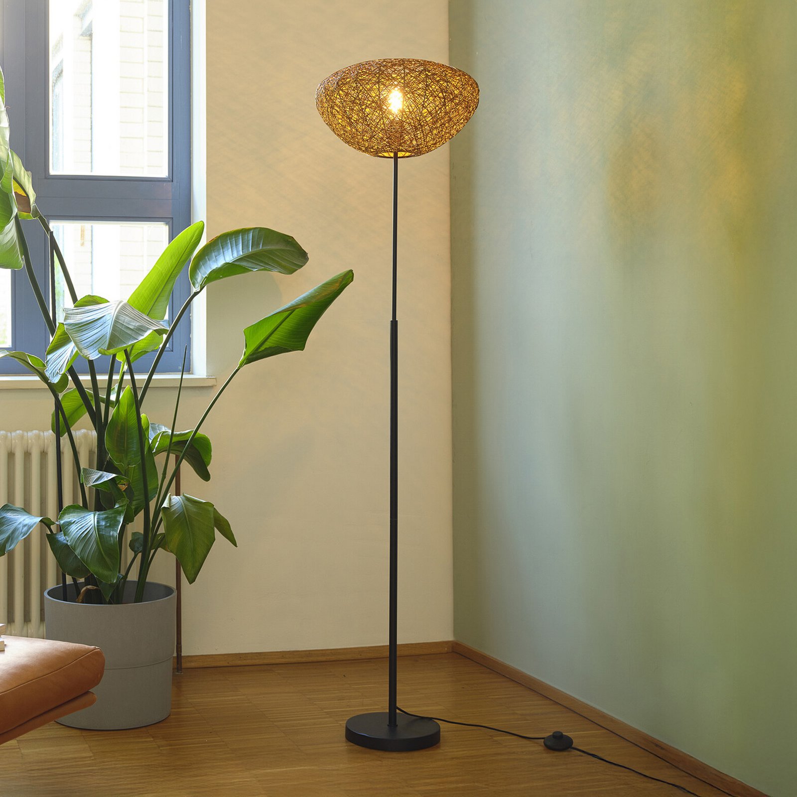Lampa stojąca OSRAM Decor Paper Drop, papier, beżowa, E27