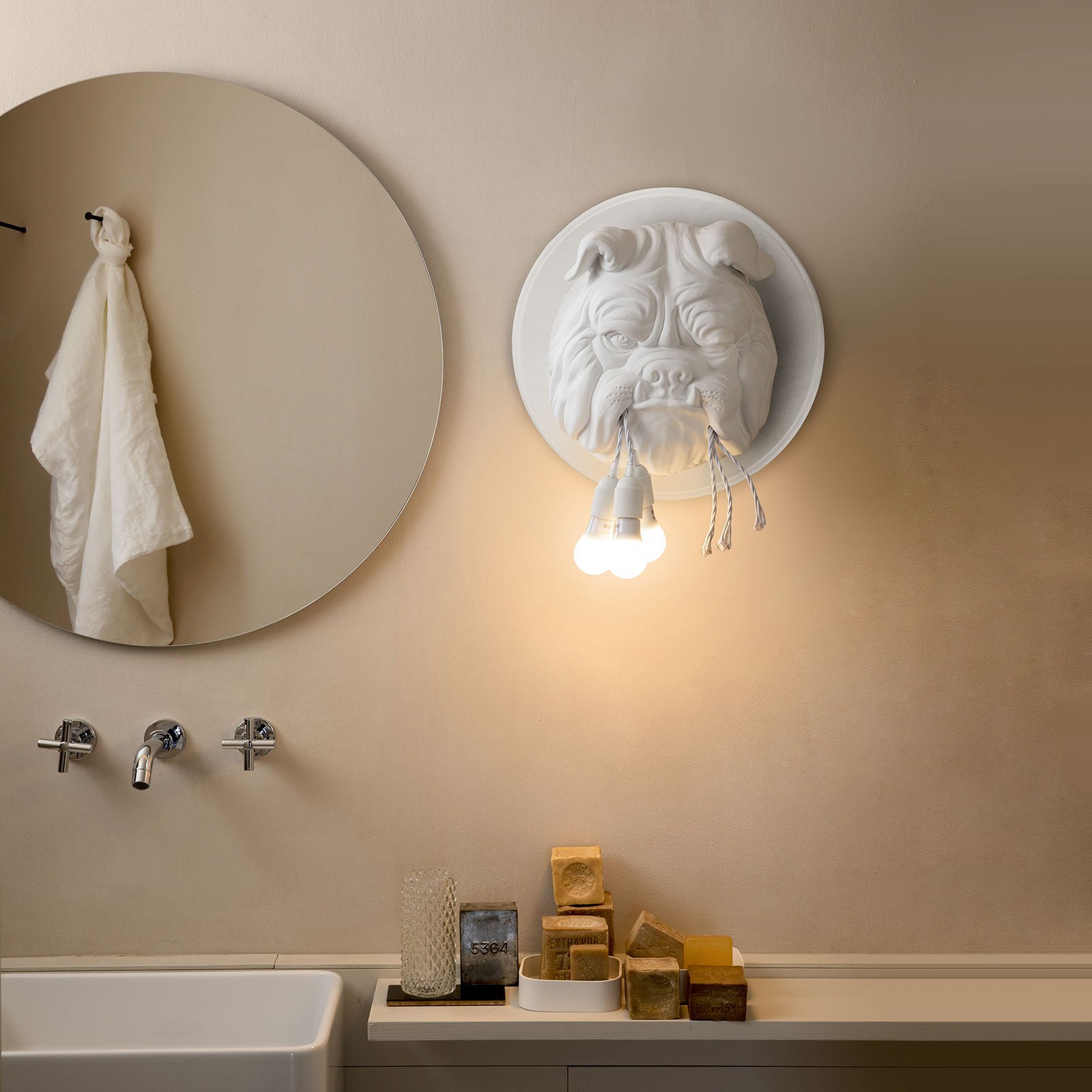 Karman Amsterdam - designer wall light, white