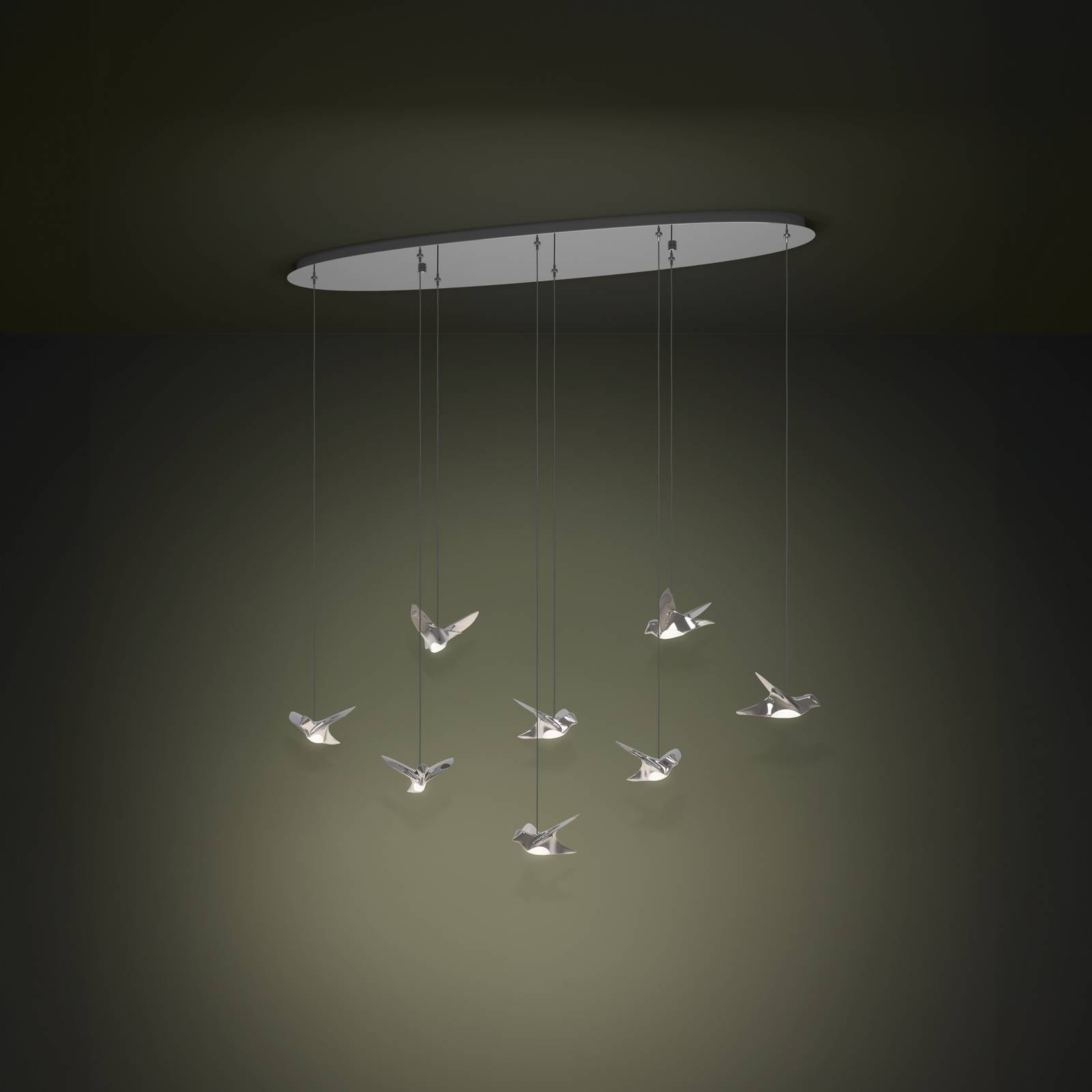 EGLO Stars Of Light Żyrandol LED Paratebueno, chrom, 8-punktowa