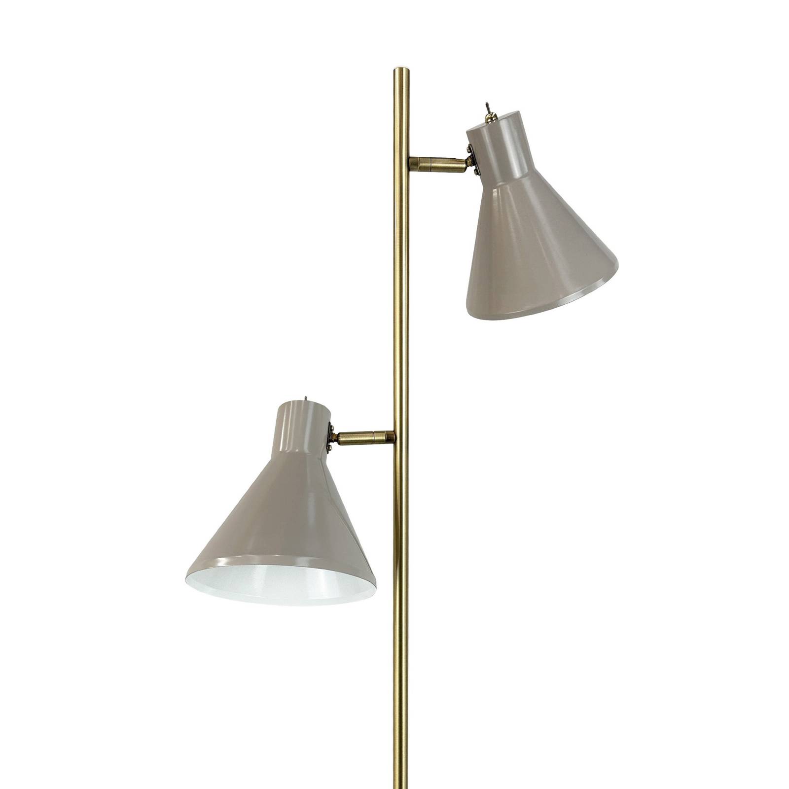 Lampa podłogowa Dyberg Larsen Sleep, brązowy, wysokość 165 cm, stal