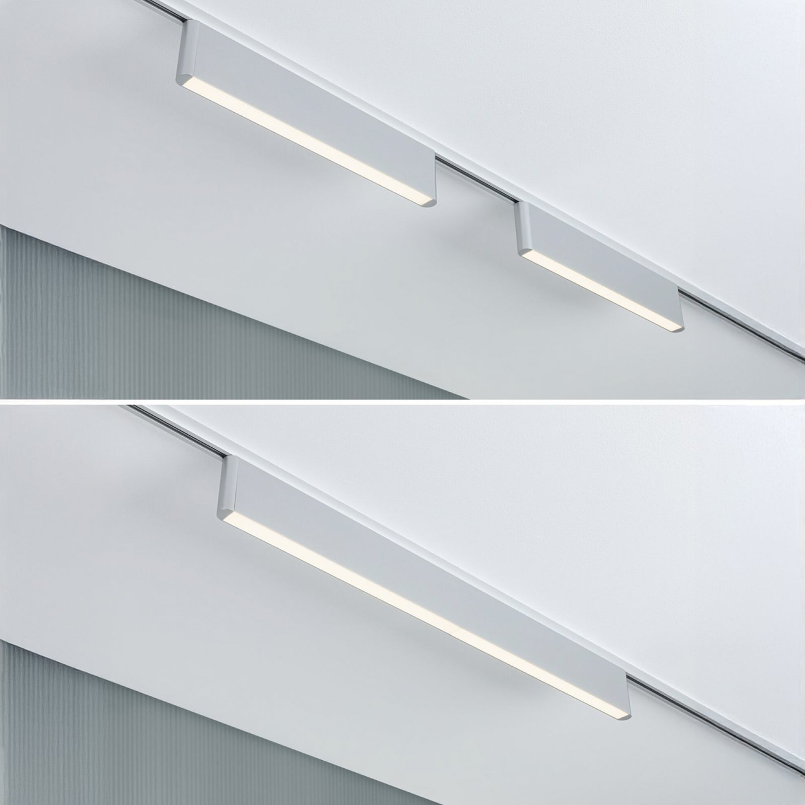 Paulmann URail LED-železniška svetilka Ceris, krom, 3.000 K, 37 cm